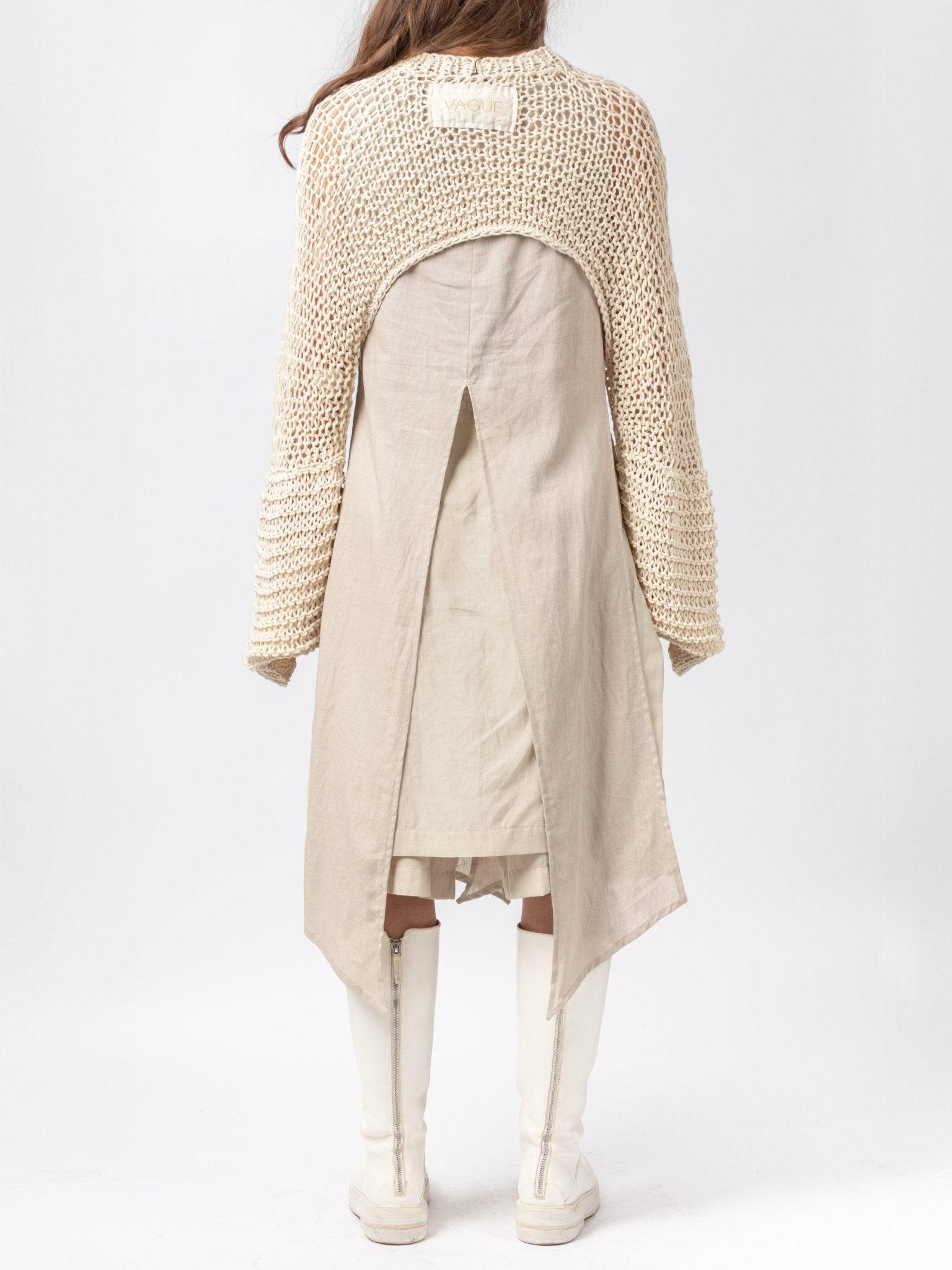 Open Weave Cropped Knit - by VAGUE