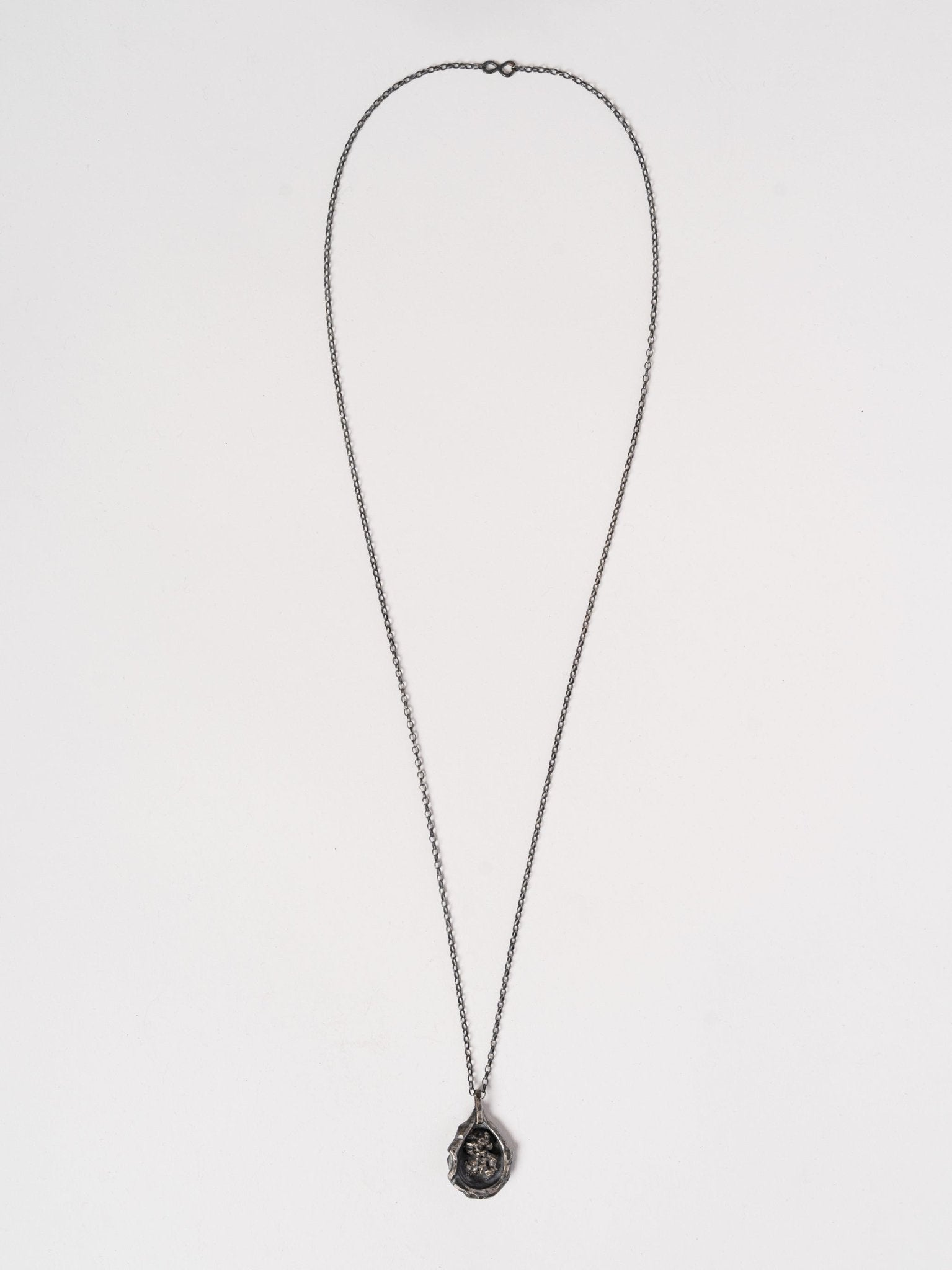 Organic Silver Pendant Necklace - by CEDAR