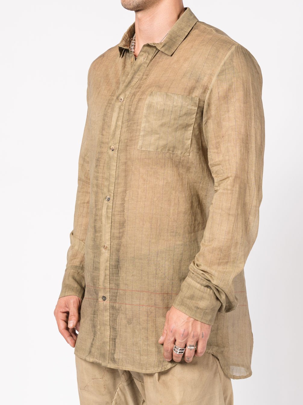 Overdyed Cotton Shirt - by MASNADA