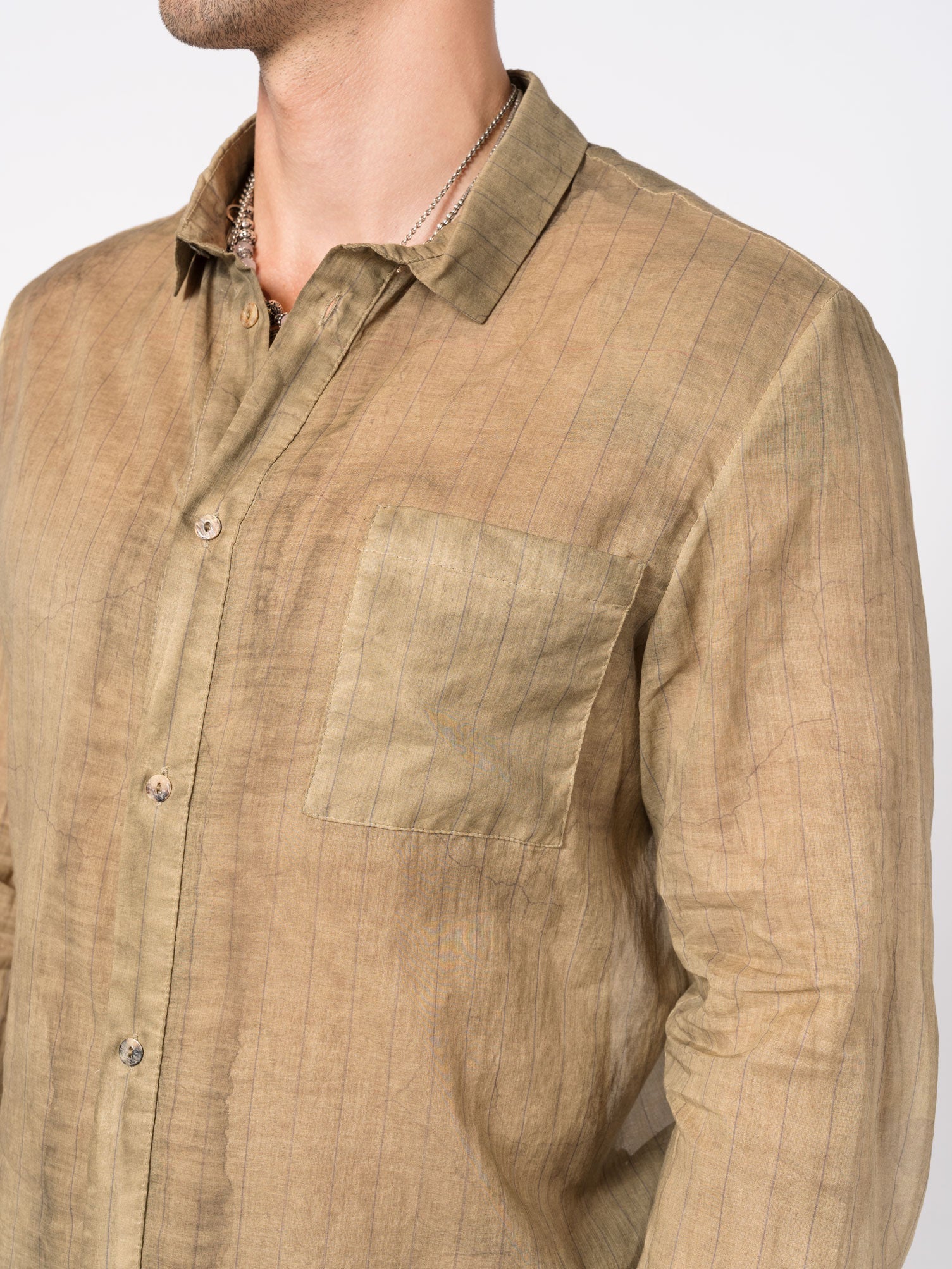 Overdyed Cotton Shirt - by MASNADA