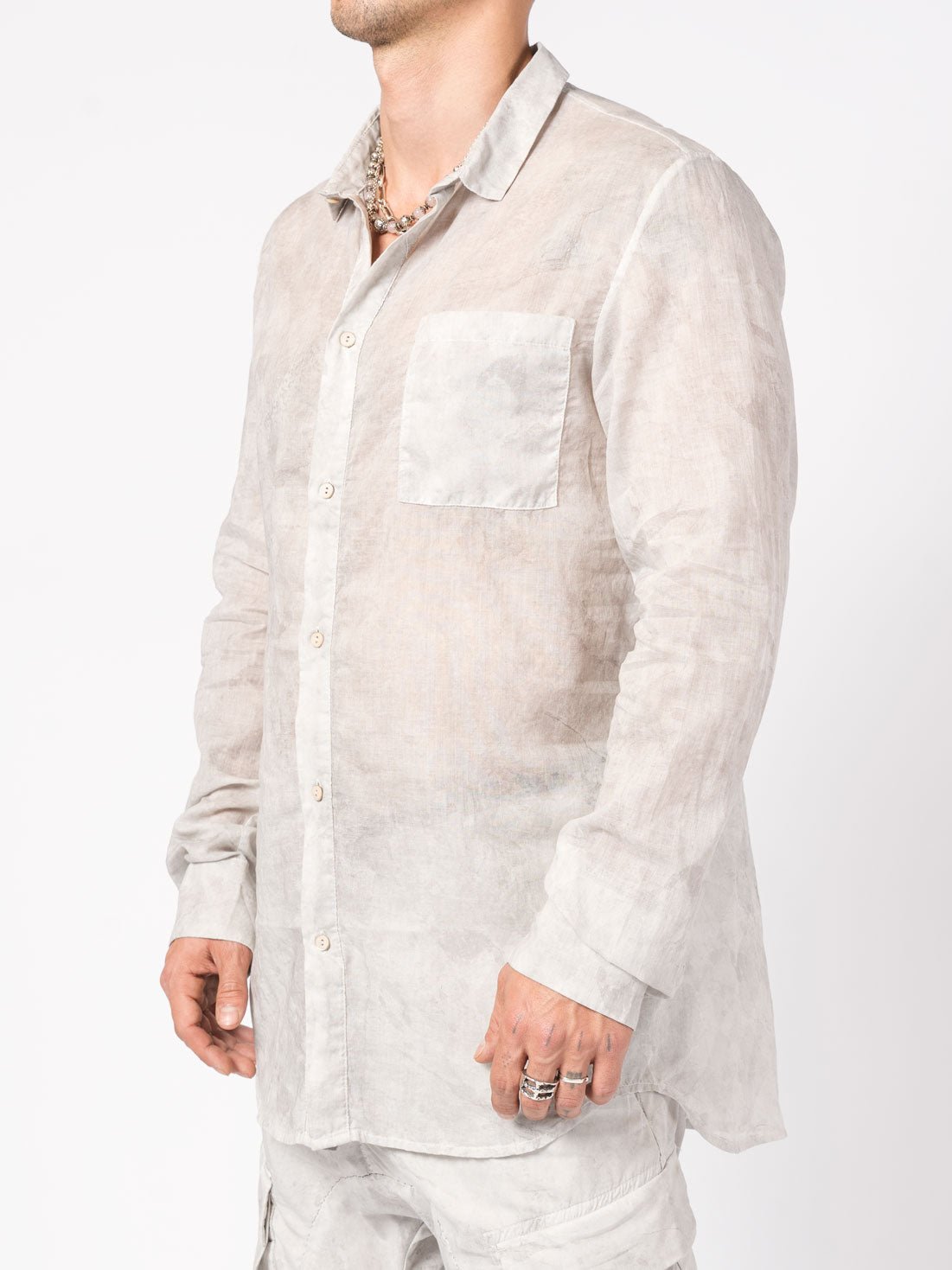 Overdyed Cotton Shirt - by MASNADA