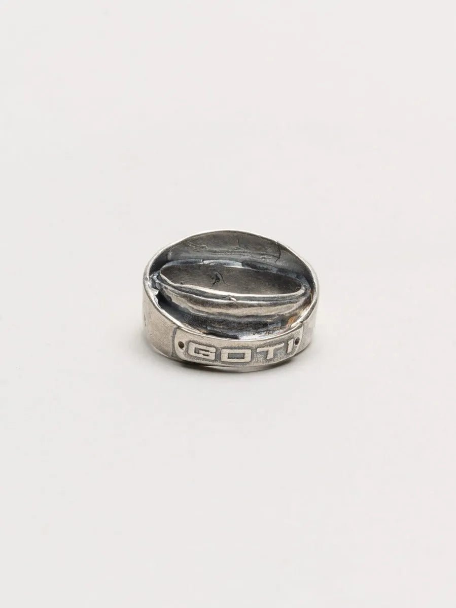 Overlap Wrap Ring in Oxidized Silver 925 - by GOTI