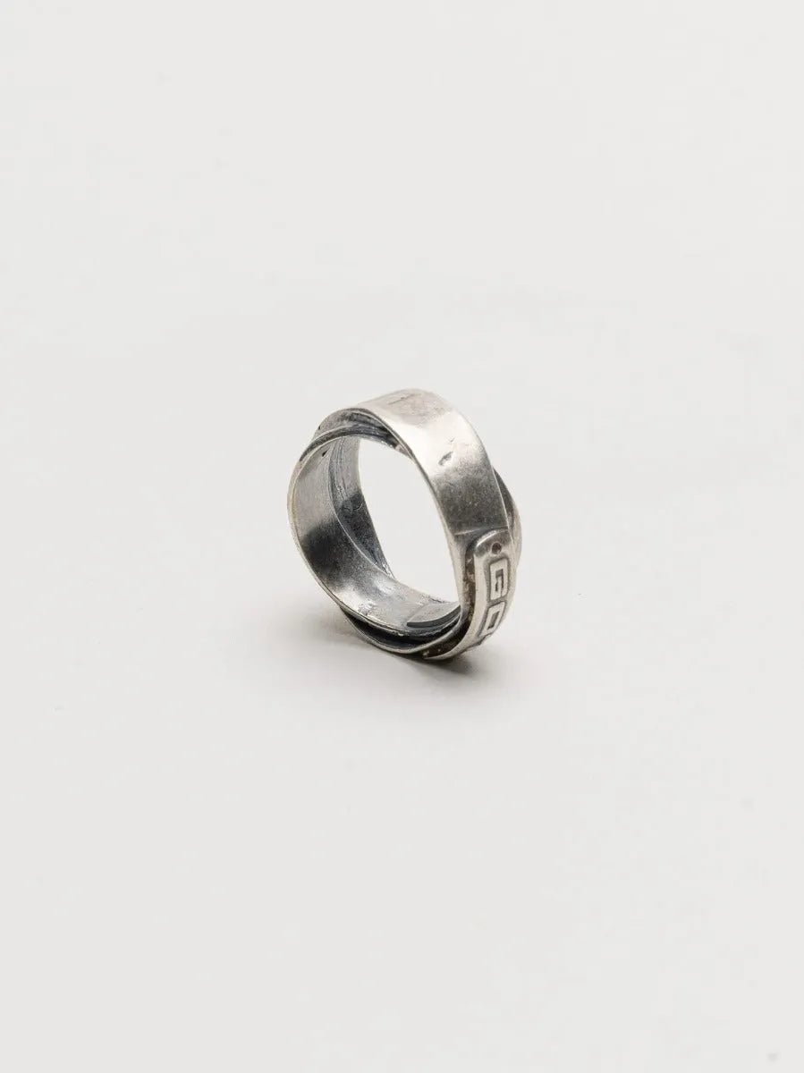 Overlap Wrap Ring in Oxidized Silver 925 - by GOTI
