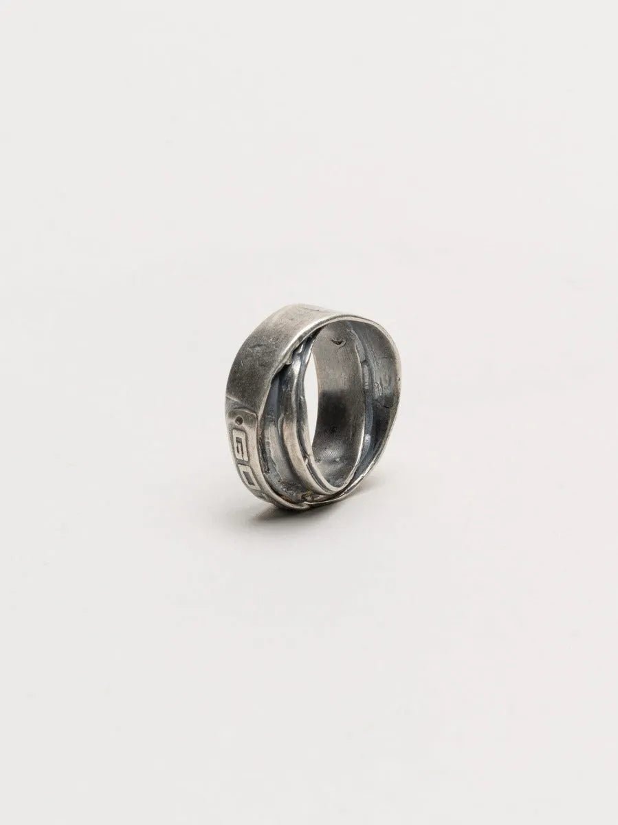 Overlap Wrap Ring in Oxidized Silver 925 - by GOTI