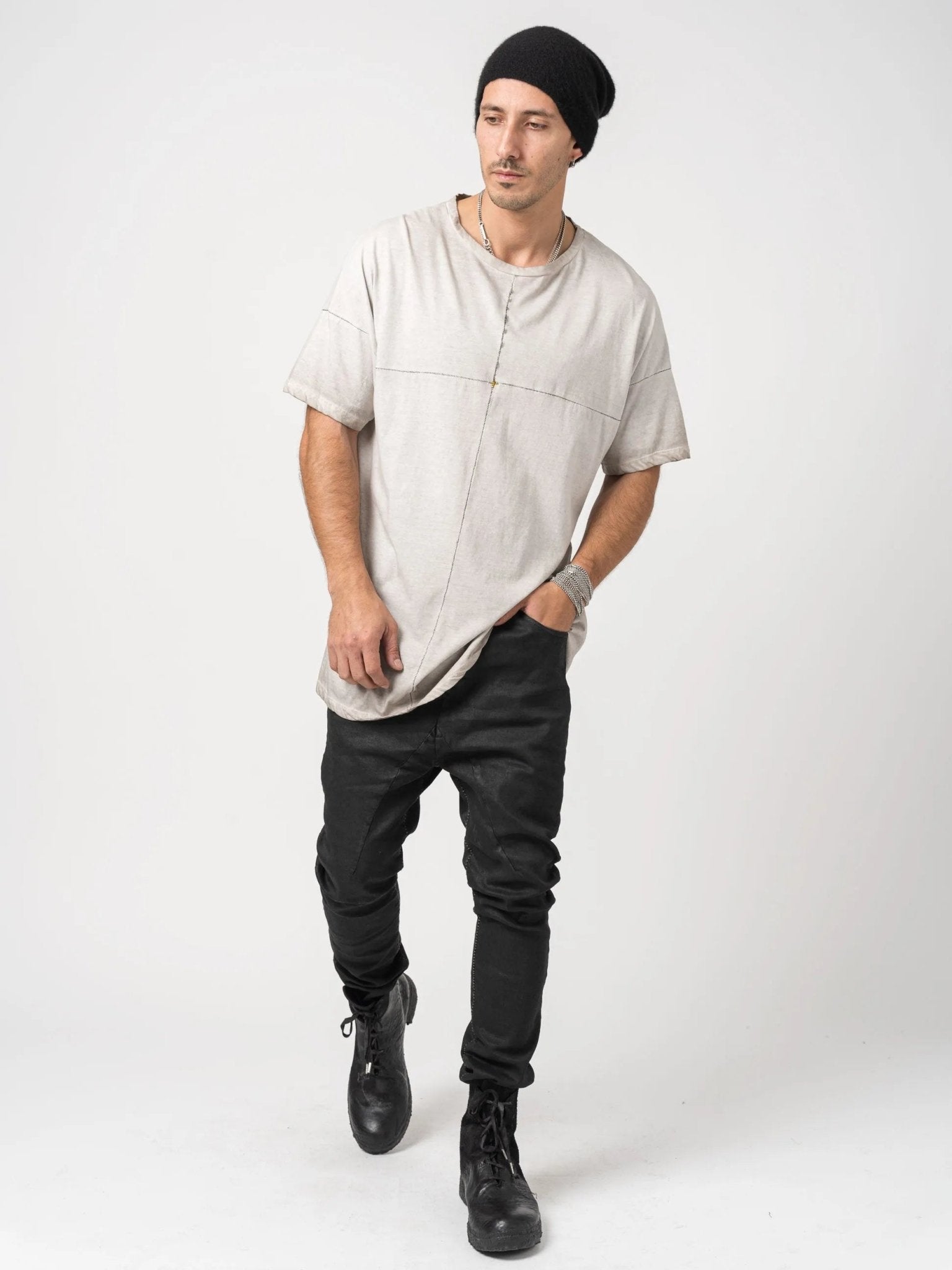 Oversized Cotton T-Shirt - by MD75