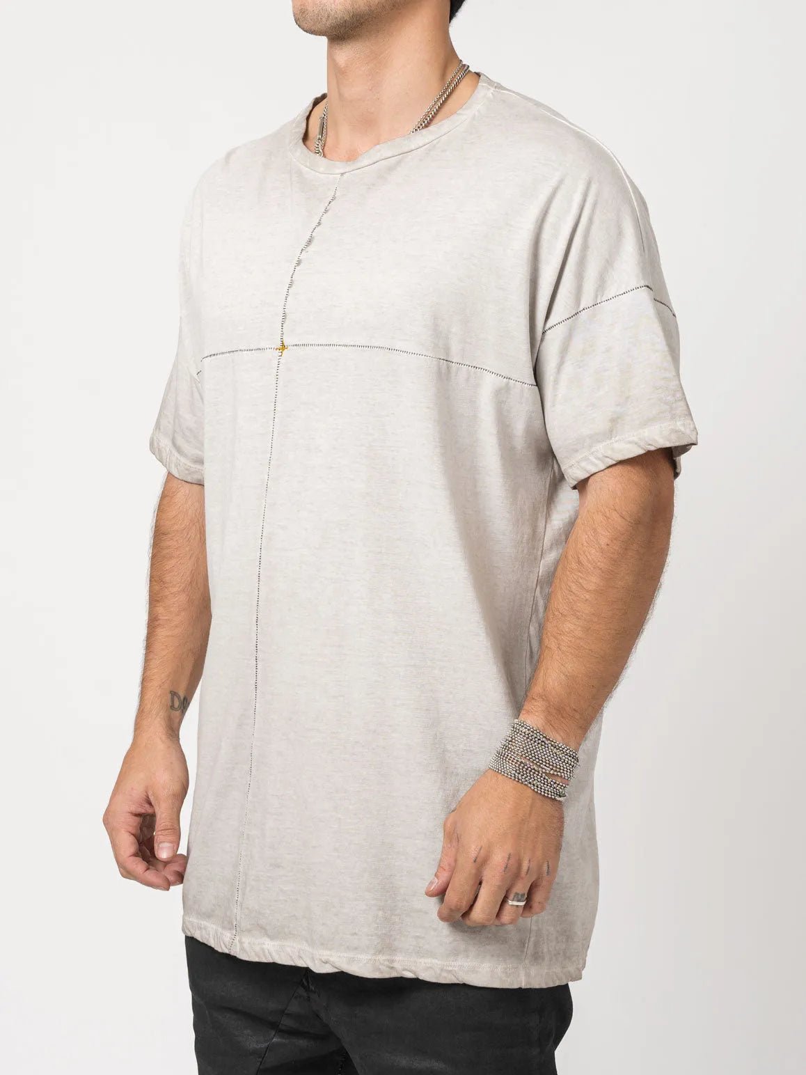 Oversized Cotton T-Shirt - by MD75