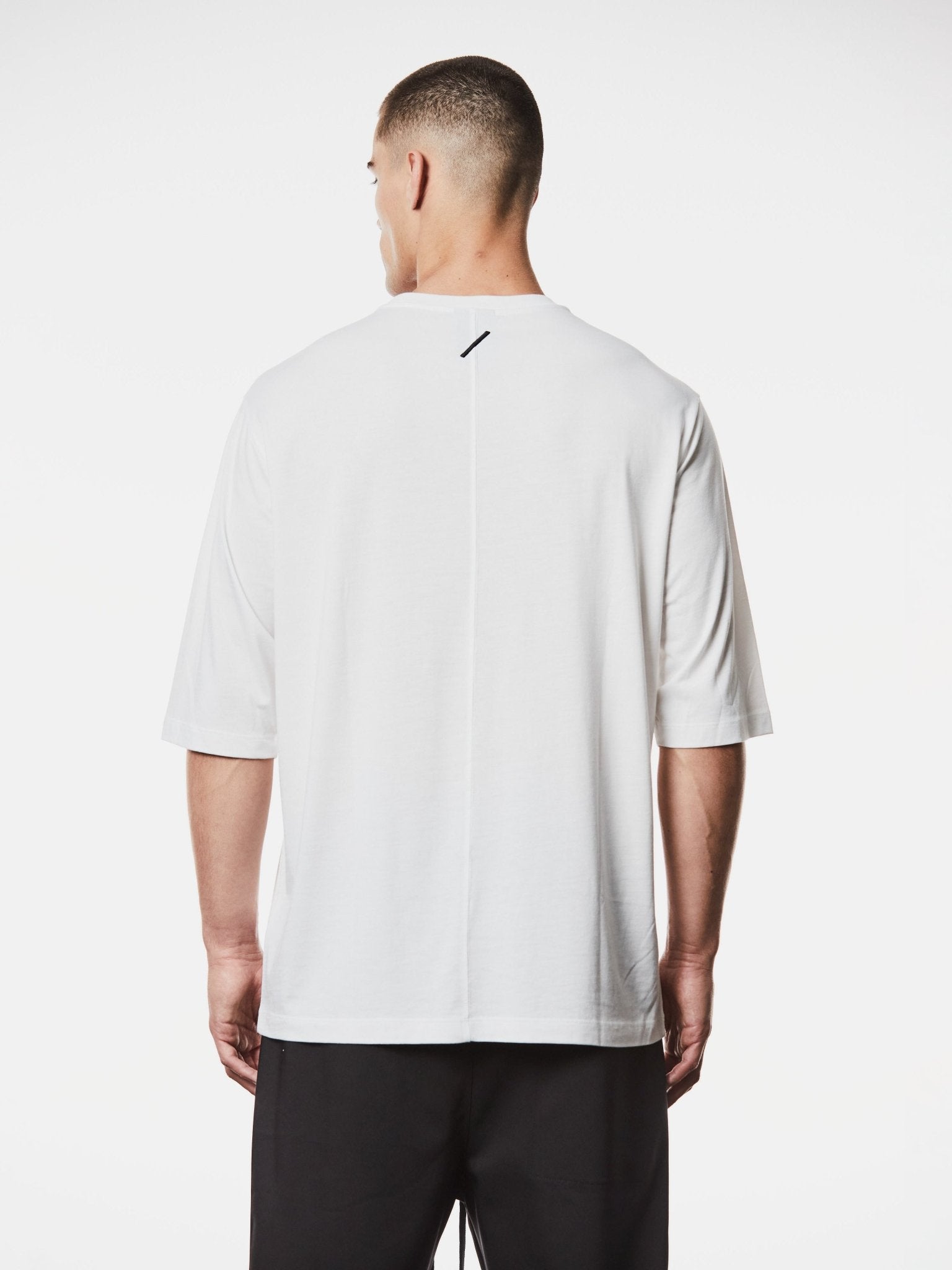 Oversized Cotton T-Shirt with Print Details - by THOM KROM