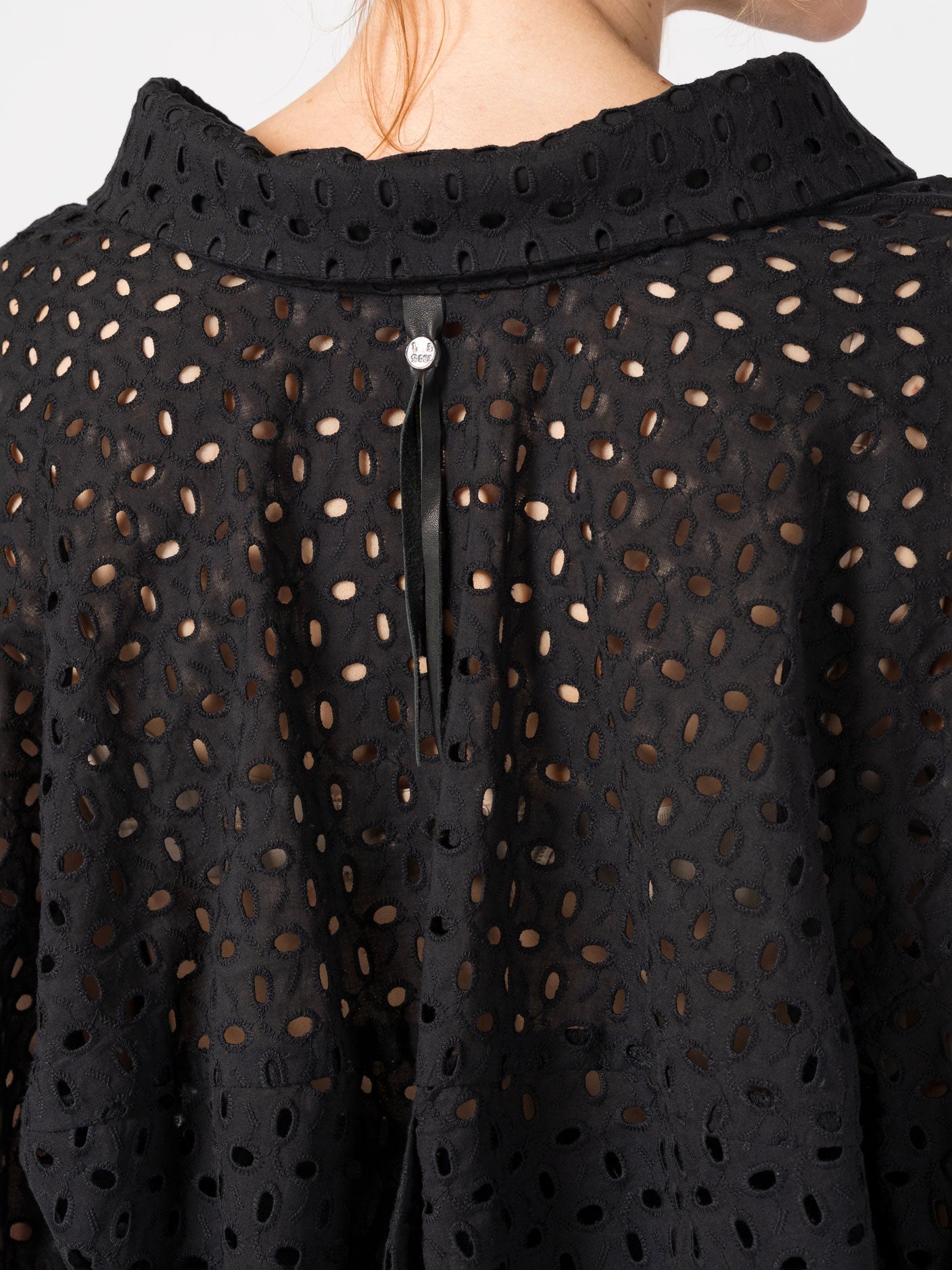 Oversized Cut - Out Cotton Shirt - by 139DEC