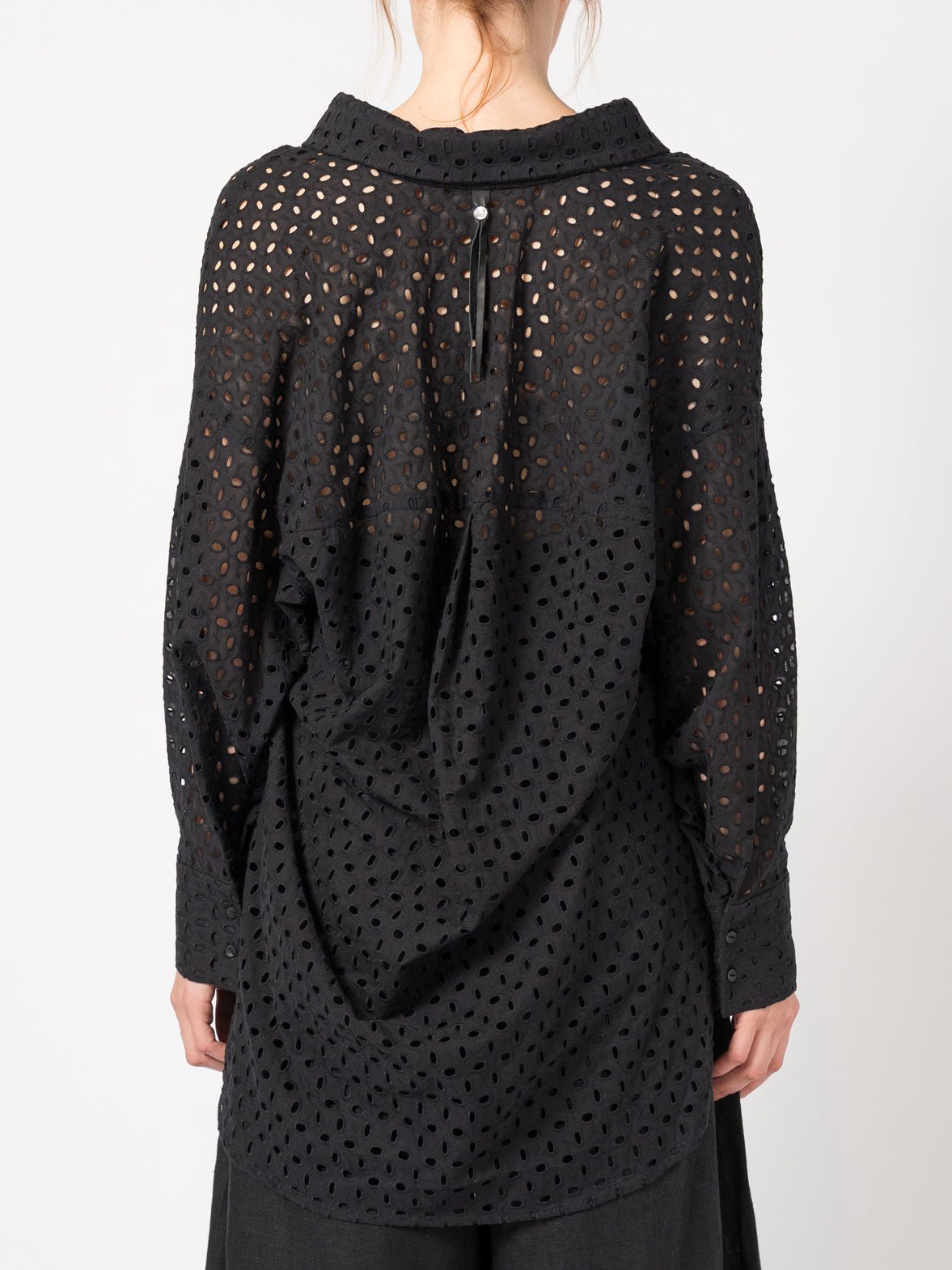 Oversized Cut - Out Cotton Shirt - by 139DEC