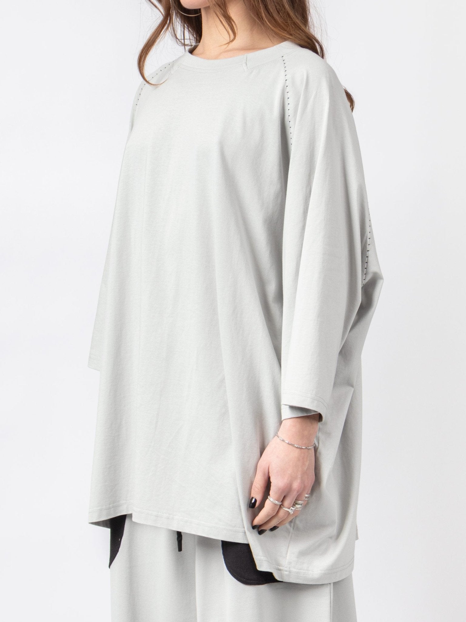 Oversized Raglan Sleeve Top - by VAGUE