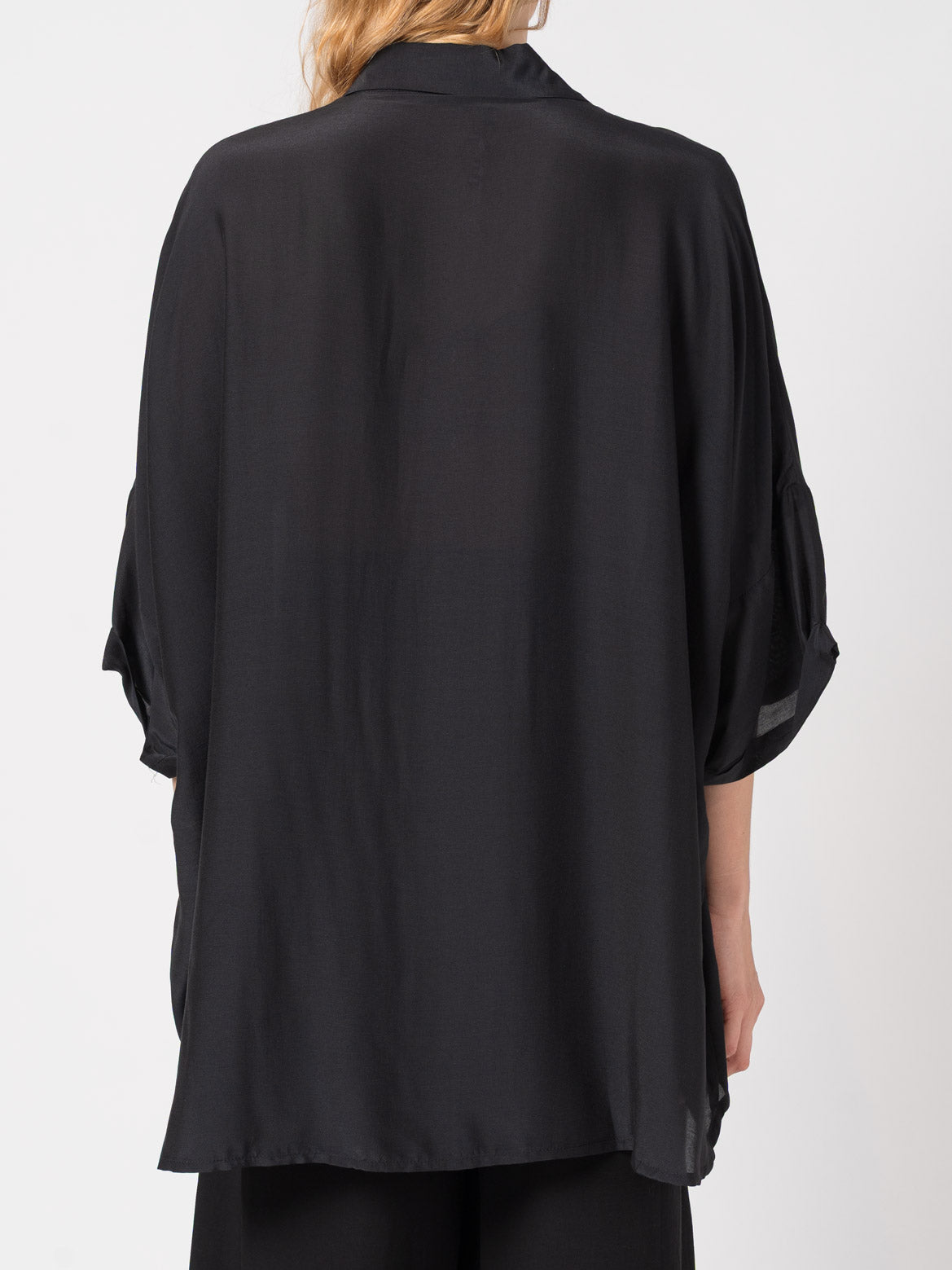 Oversized Silk - Blend Shirt - by NOSTRA SANTISSIMA