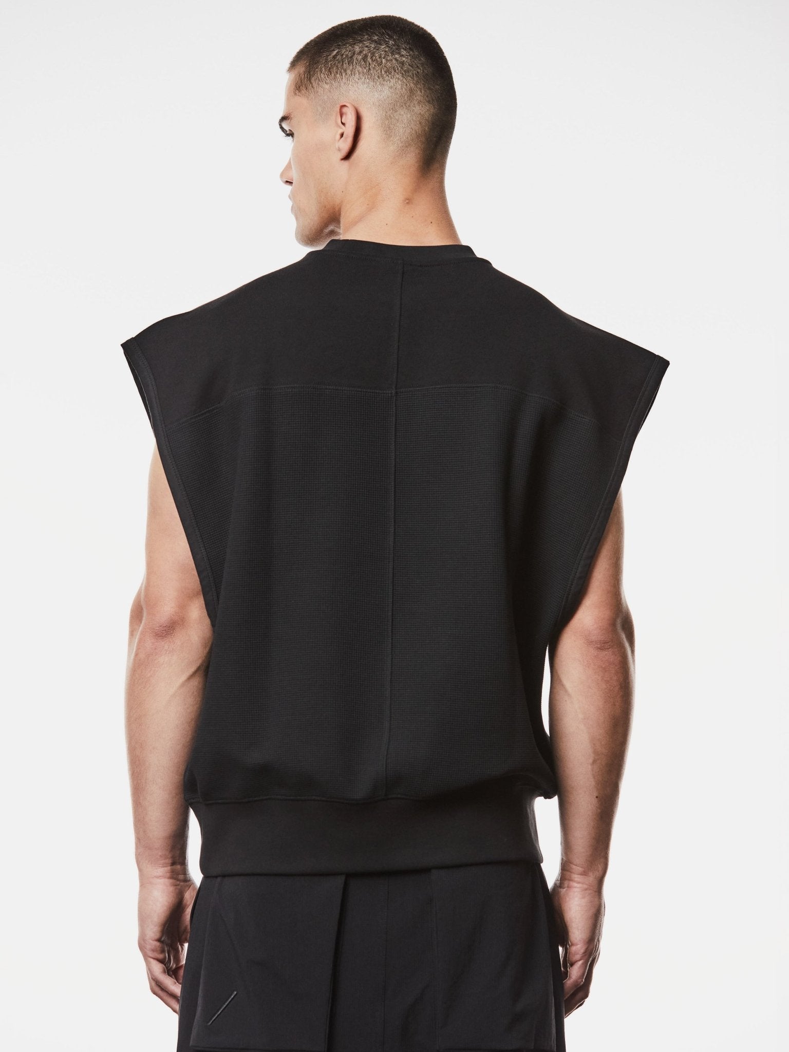 Oversized Sleeveless Sweatshirt - by THOM KROM