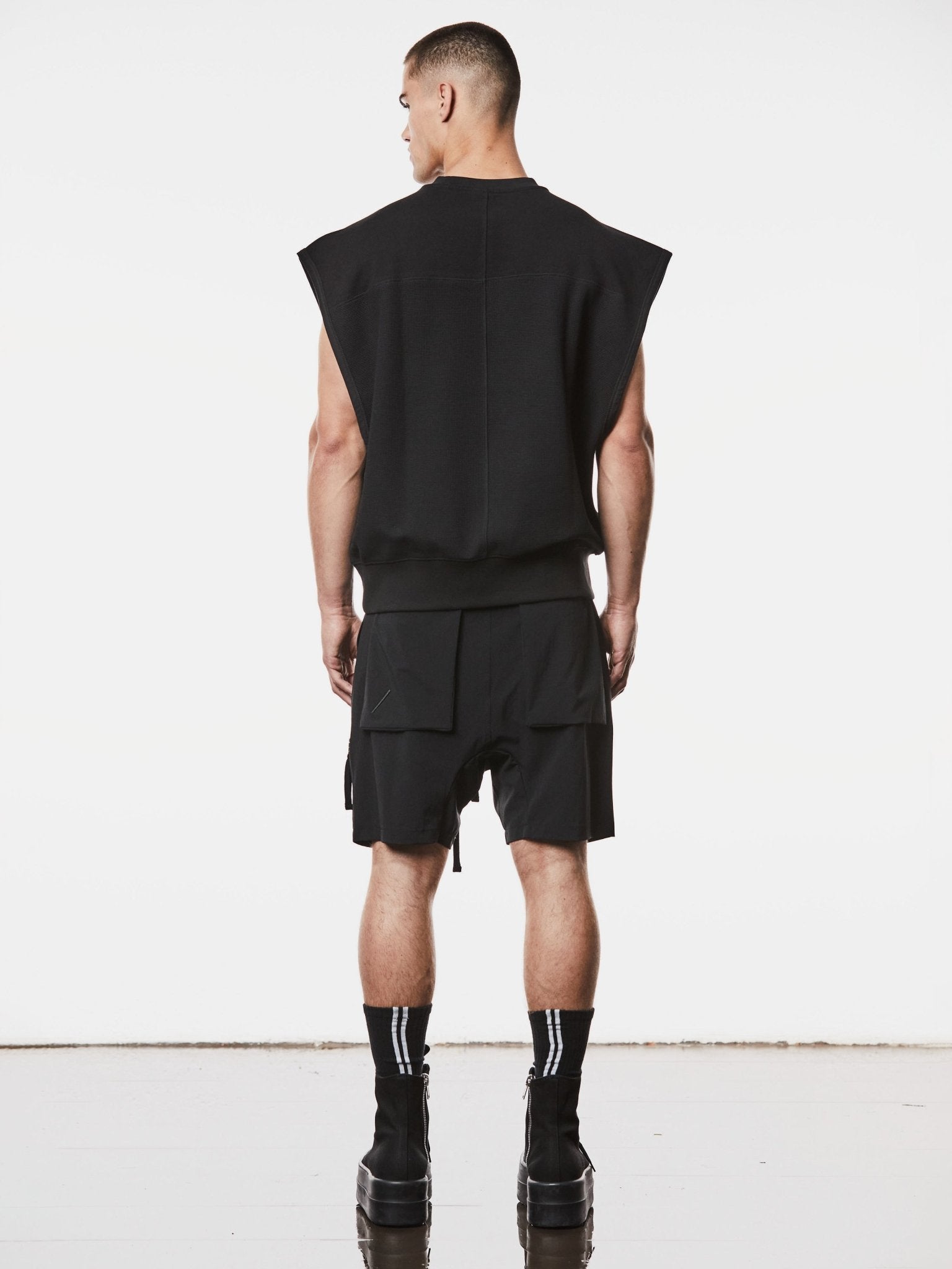 Oversized Sleeveless Sweatshirt - by THOM KROM
