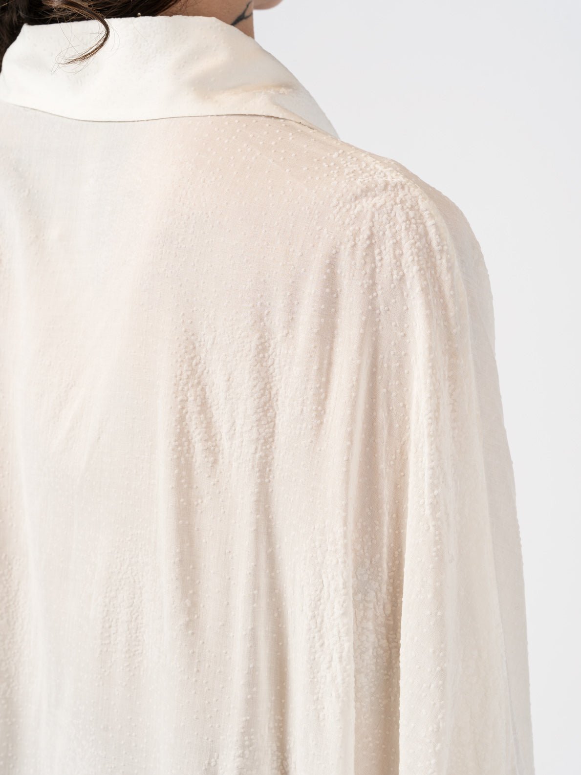Oversized Textured Shirt - by NOSTRA SANTISSIMA