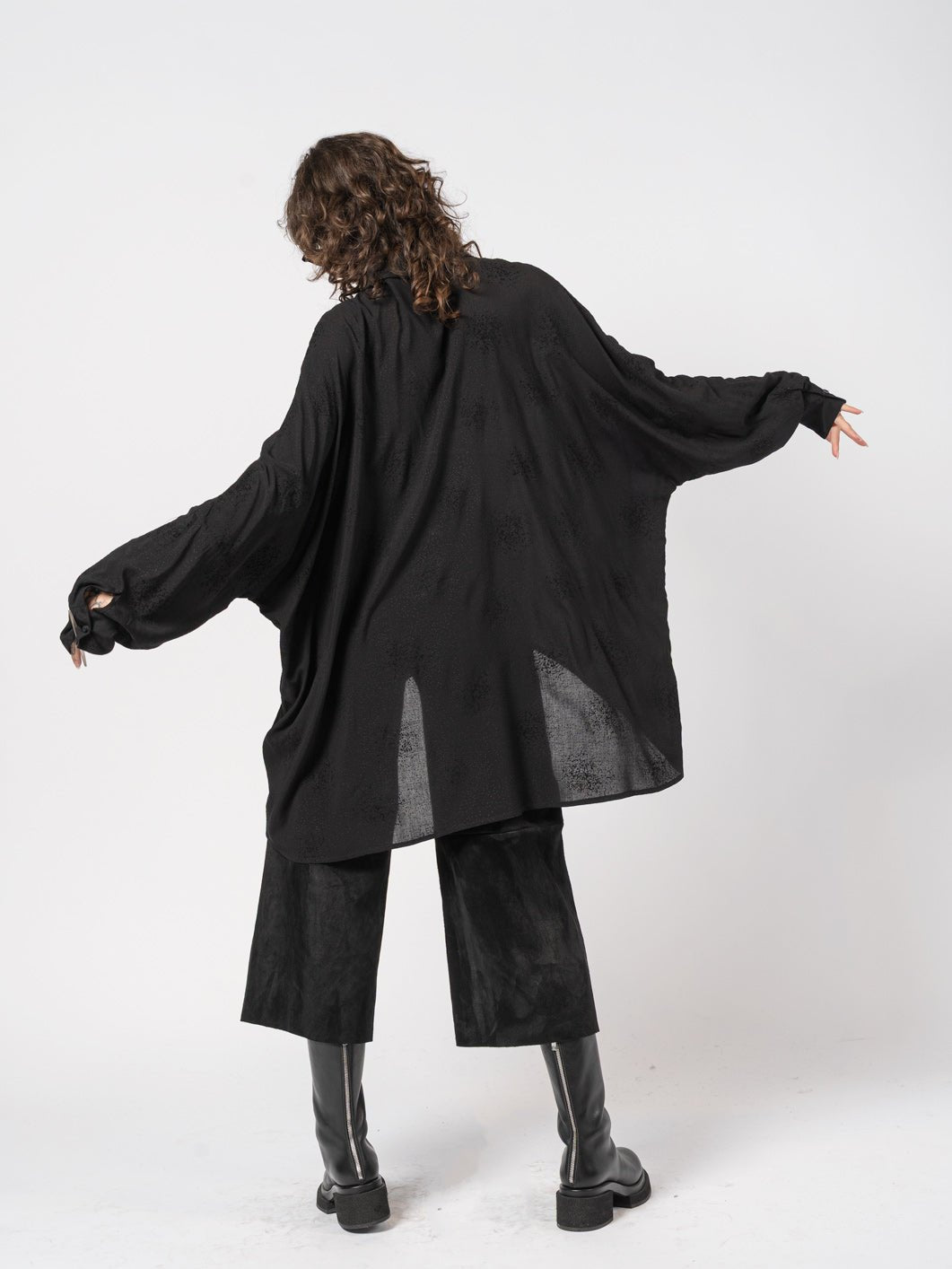 Oversized Textured Shirt - by NOSTRA SANTISSIMA