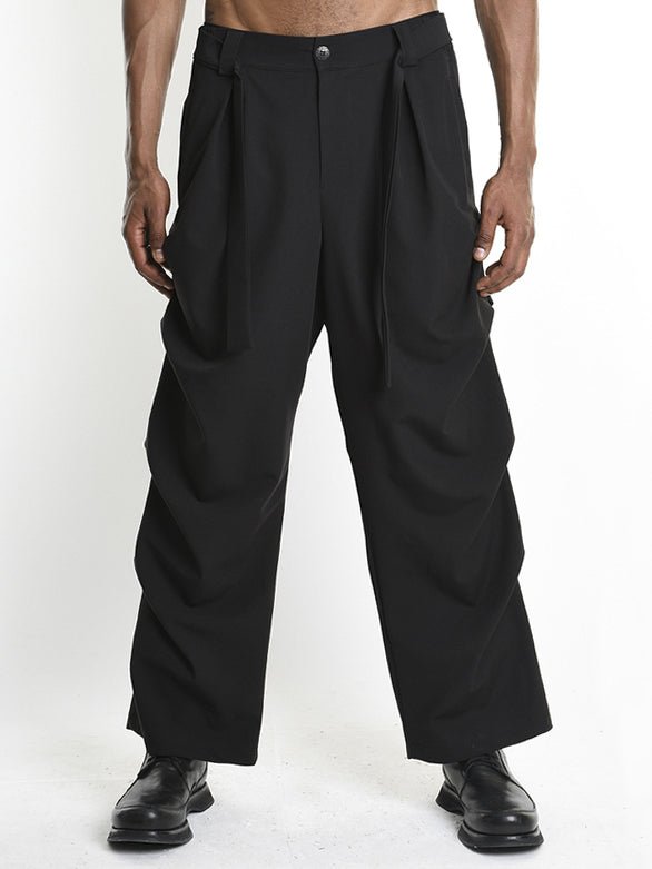 Oversized Trousers with Side Panels - by LA HAINE INSIDE US