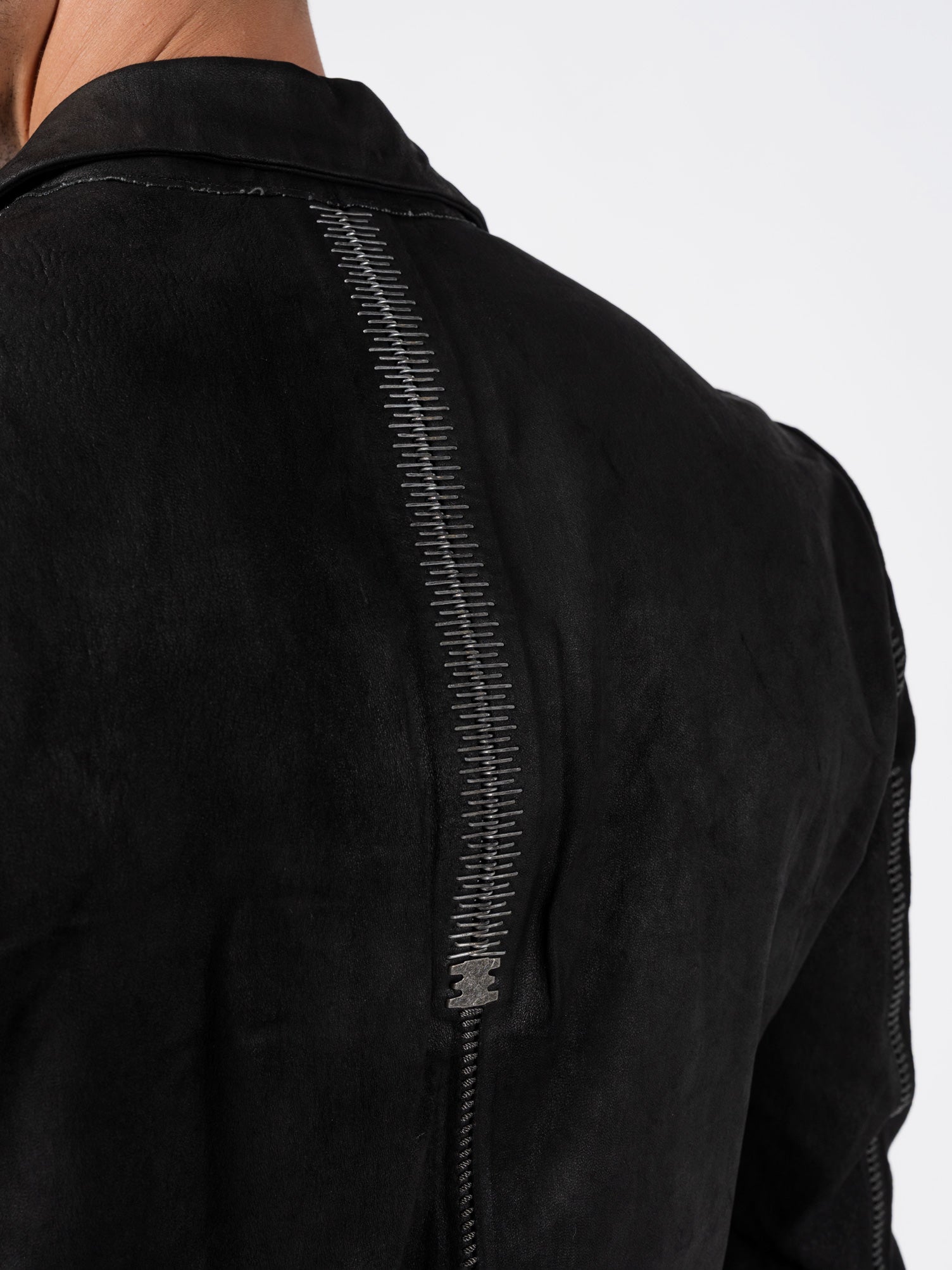 Pionnier Stretch Leather Blazer - by ISAAC SELLAM