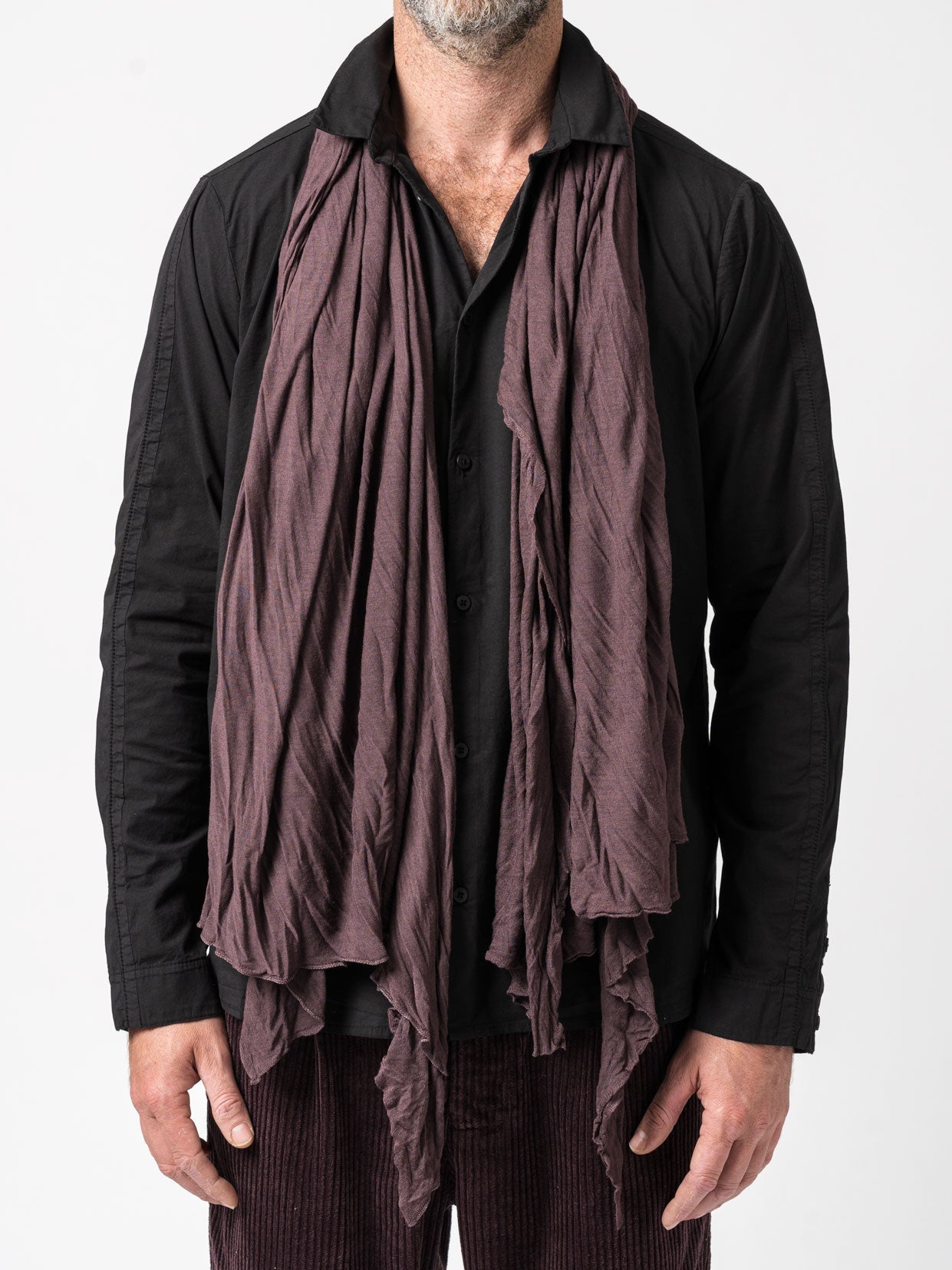 Plain Knit Viscose Scarf - by TRANSIT UOMO