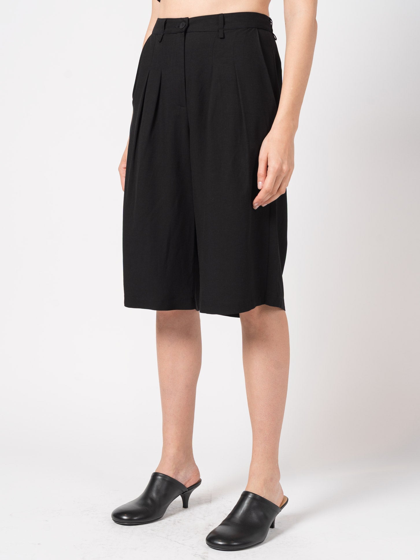 Pleated Bermuda Shorts - by NOSTRA SANTISSIMA