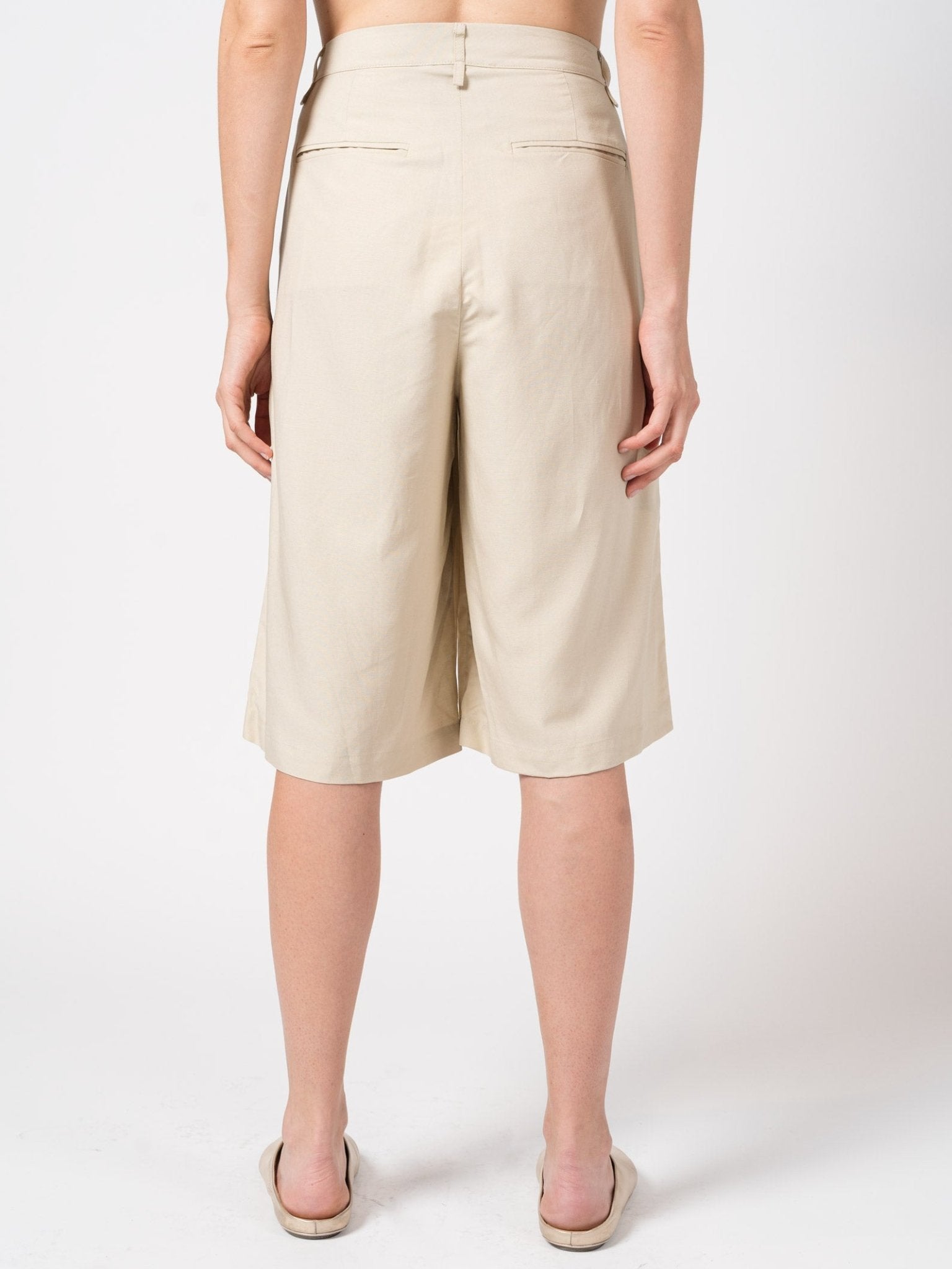 Pleated Bermuda Shorts - by NOSTRA SANTISSIMA
