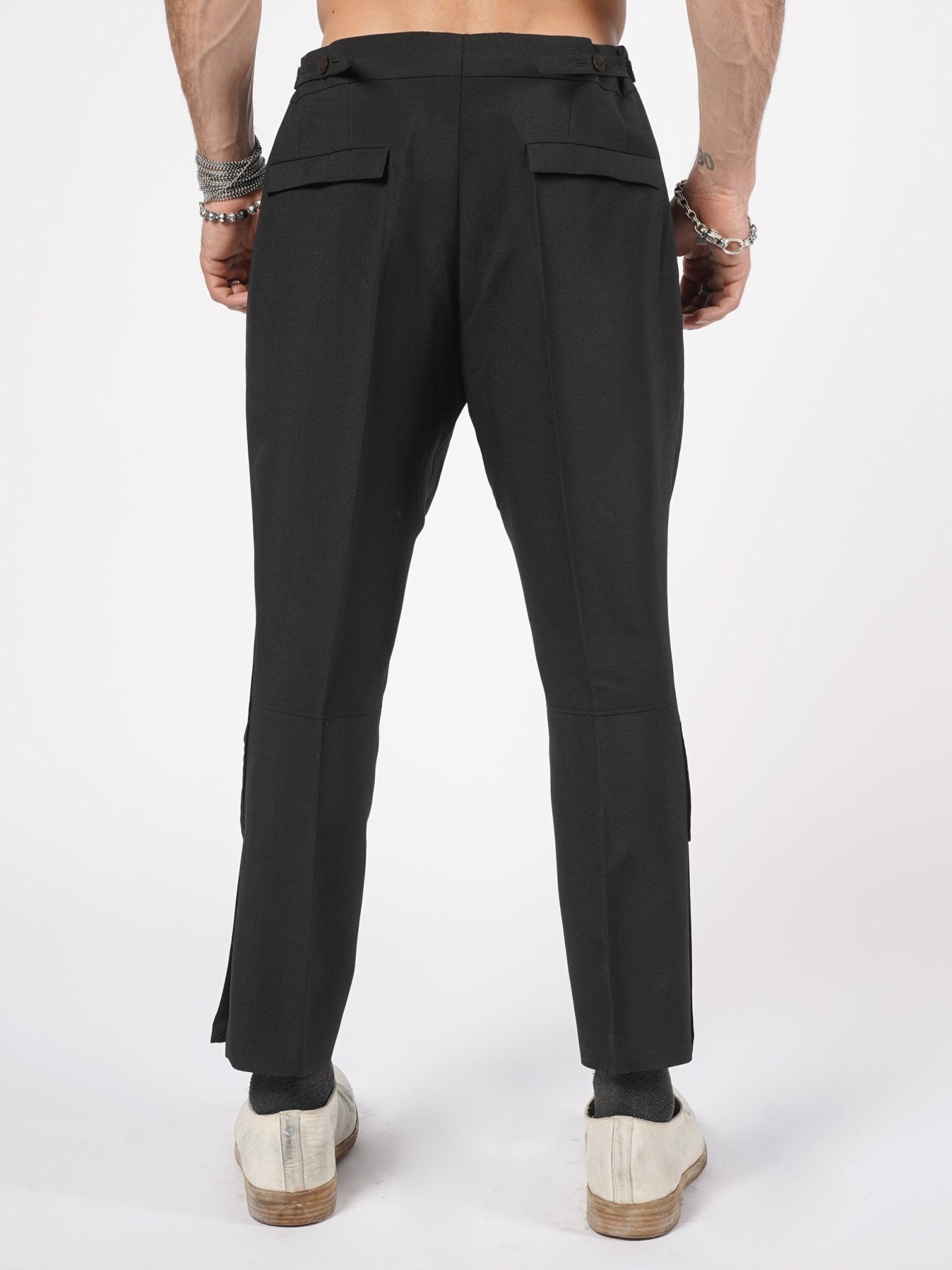 Pleated Wool - Mohair Trousers - by SAPIO