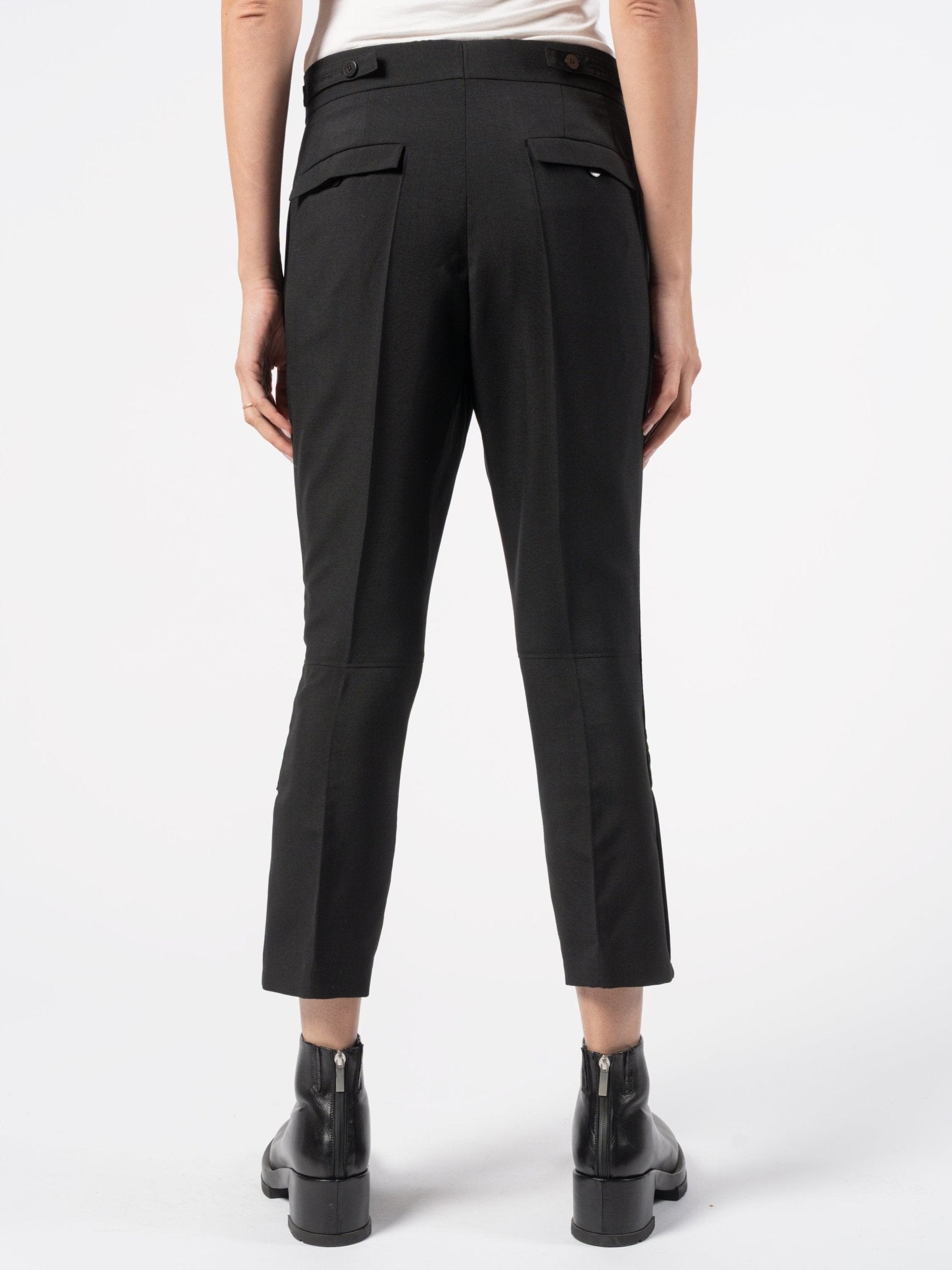 Pleated Wool - Mohair Trousers - by SAPIO