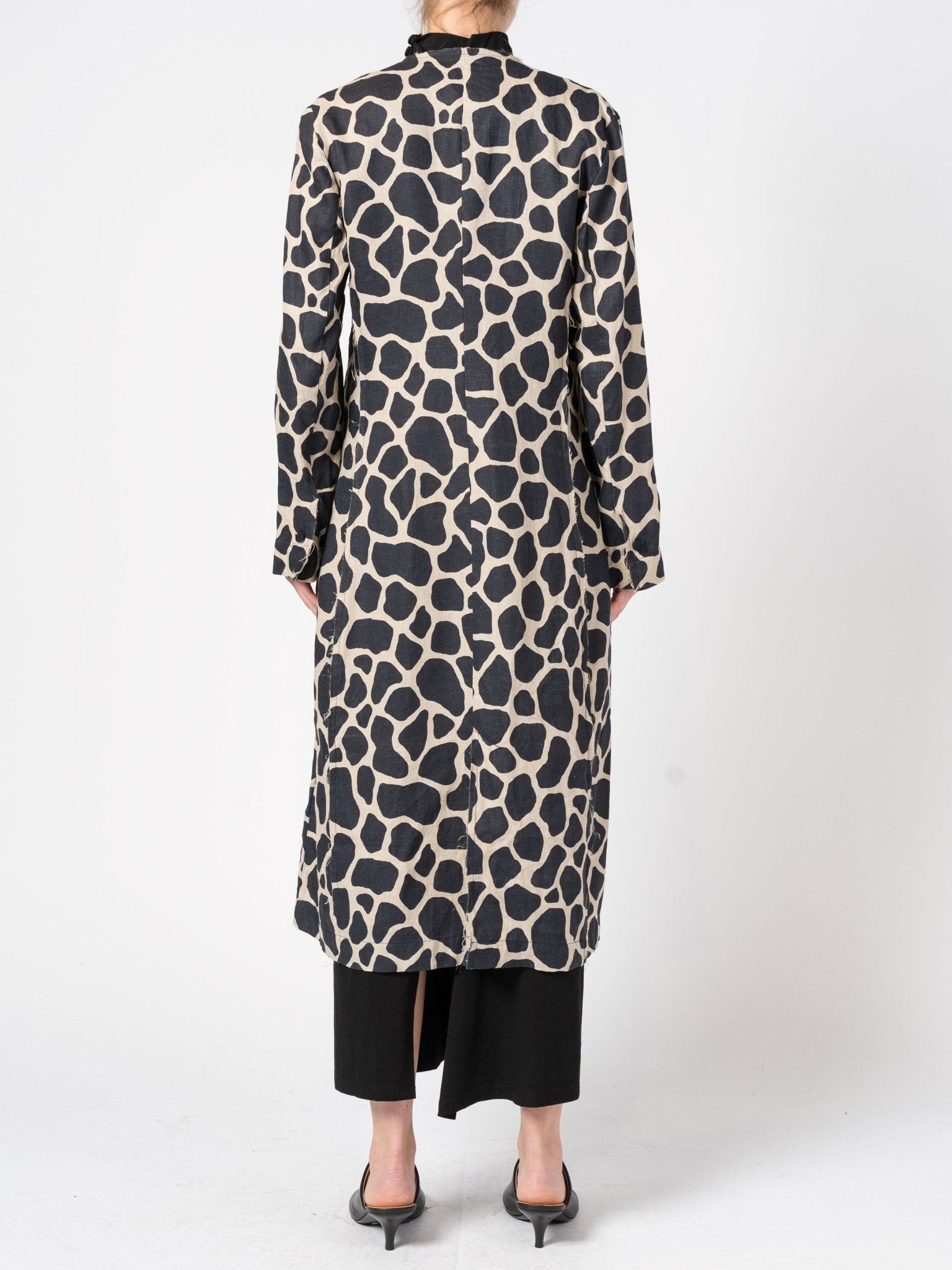 Printed Linen - Silk Coat - by DEVA KANYA