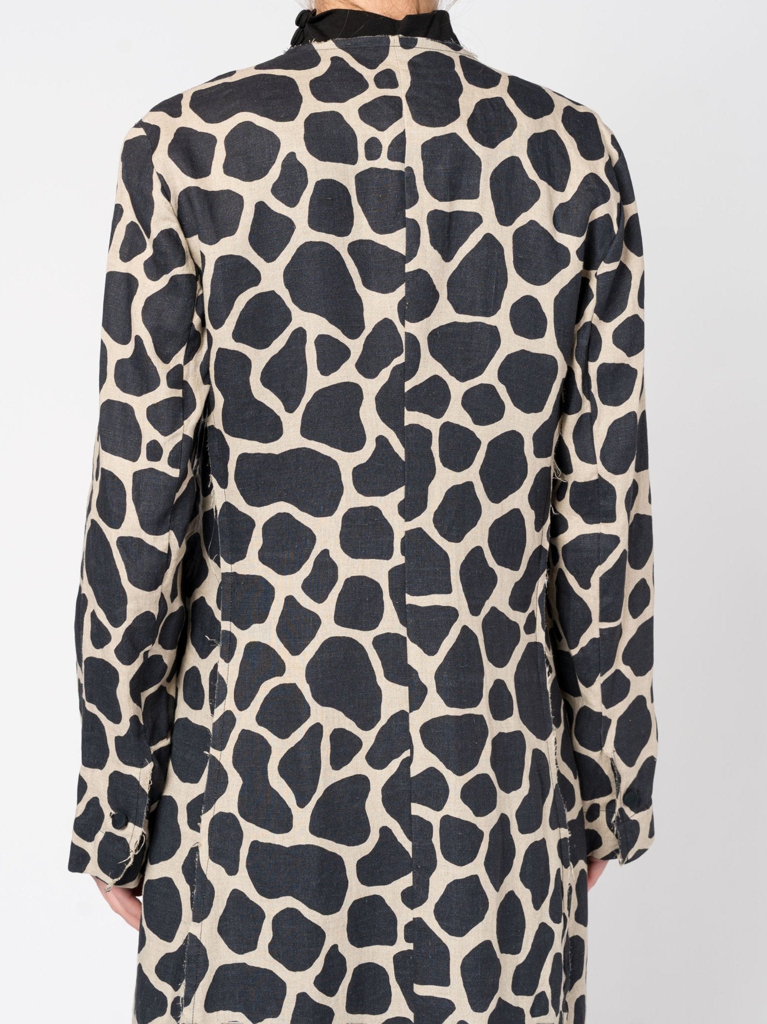 Printed Linen - Silk Coat - by DEVA KANYA