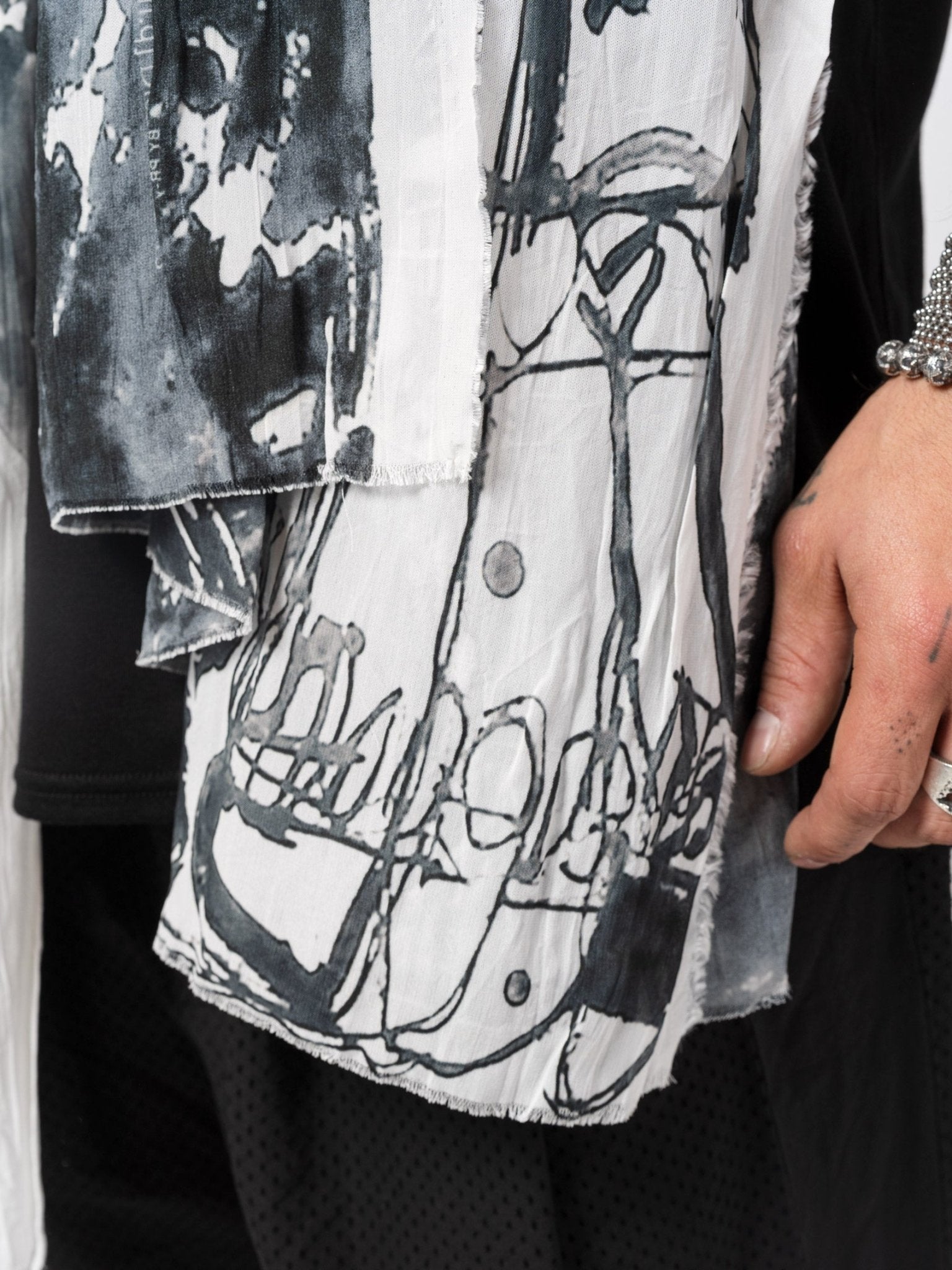 Printed Rayon Stole - by NUDE: MM