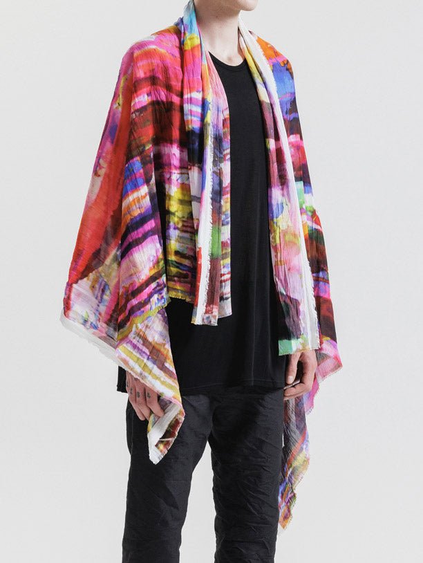 Printed Rayon Stole - by NUDE: MM