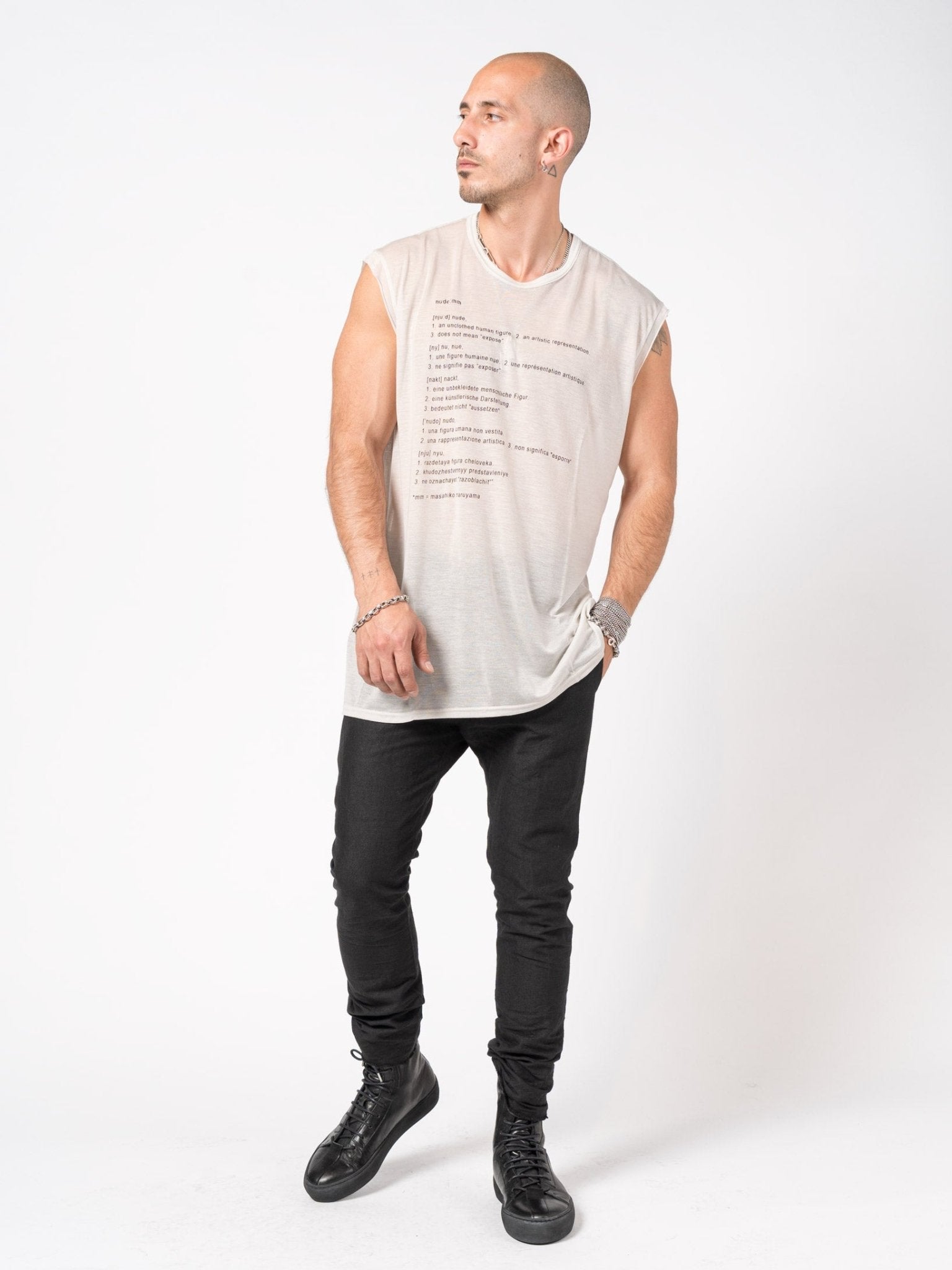 Printed Sleeveless Top - by NUDE: MM