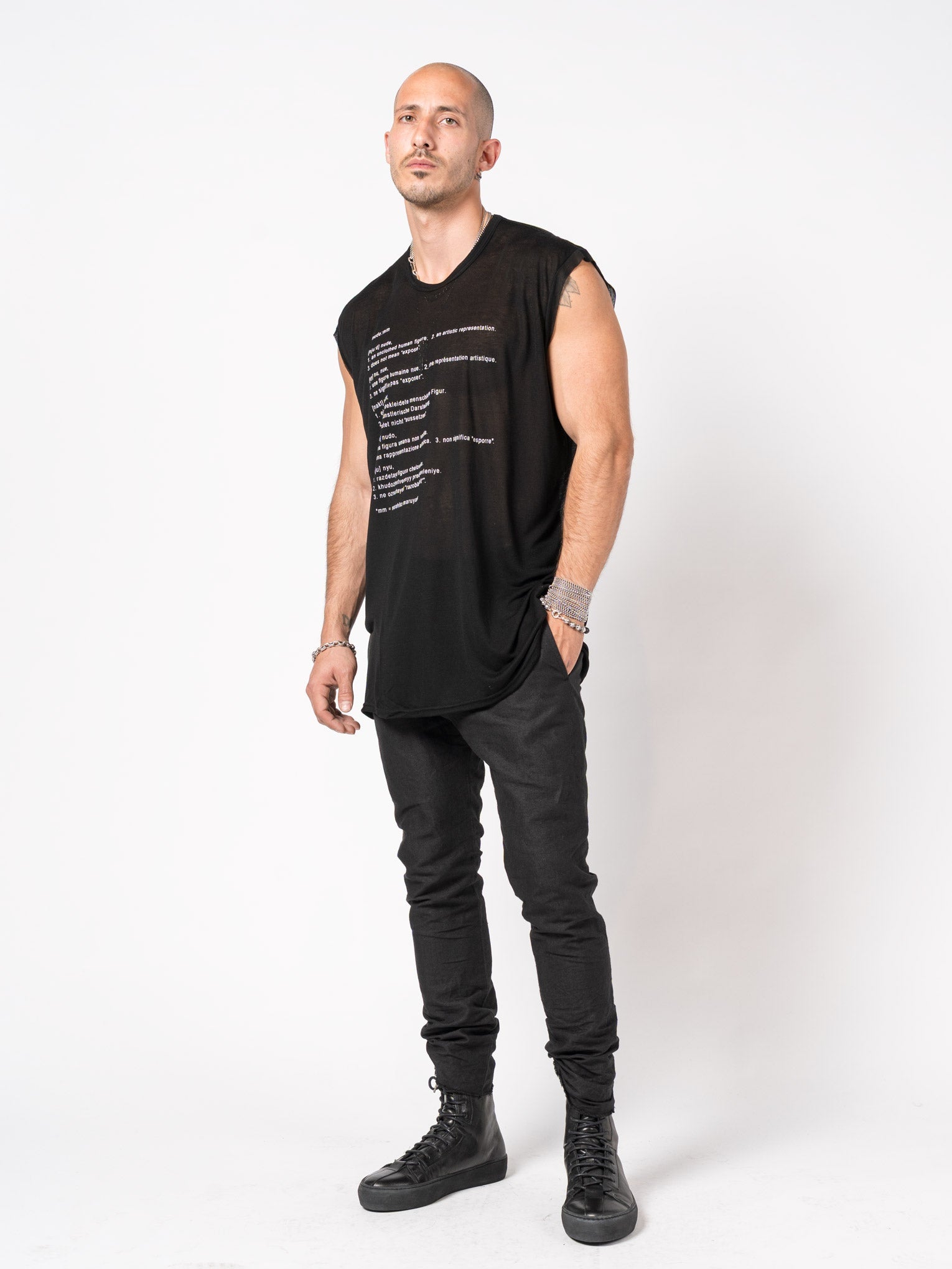 Printed Sleeveless Top - by NUDE: MM