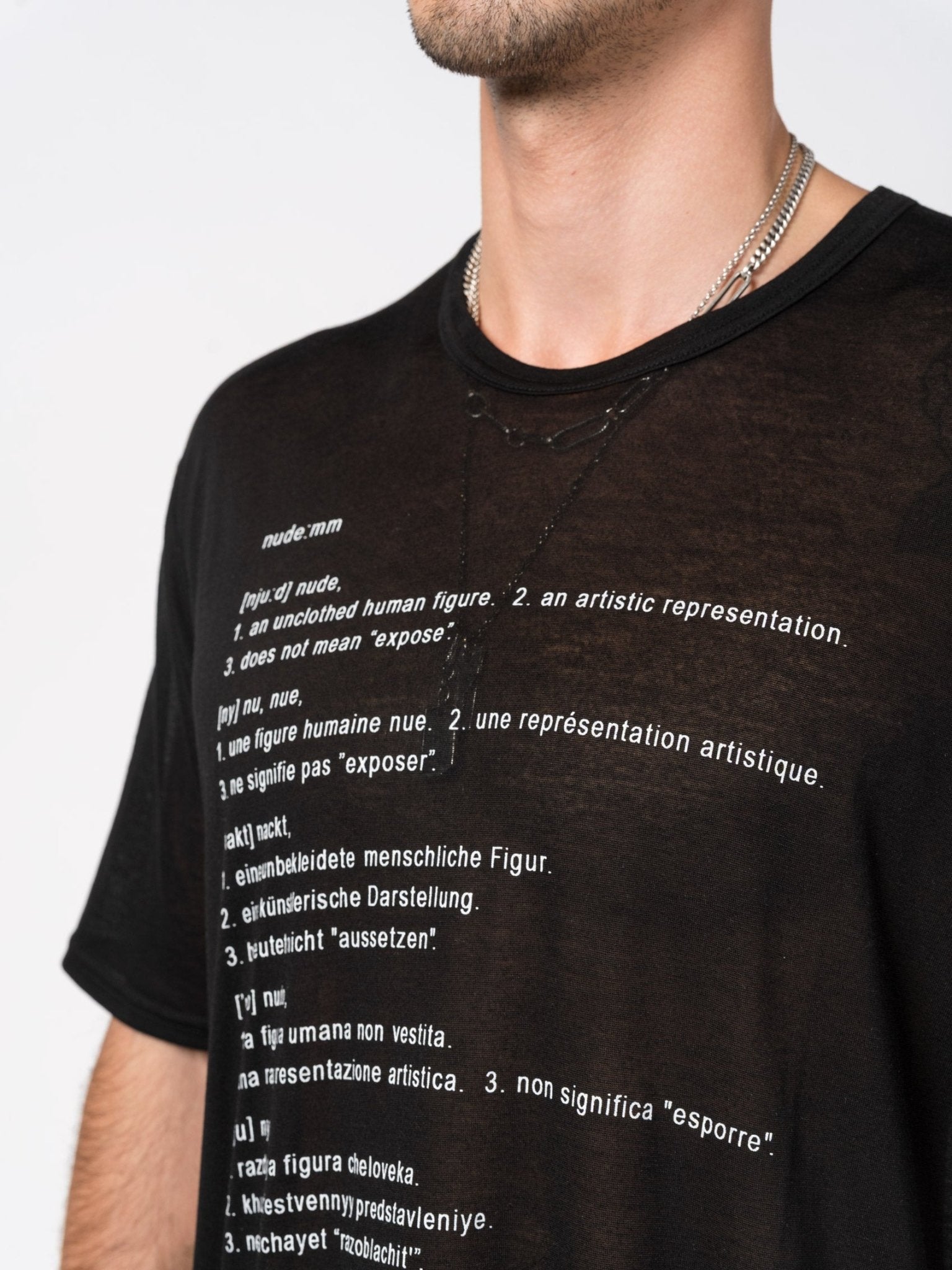Printed Tencel T-Shirt - by NUDE: MM