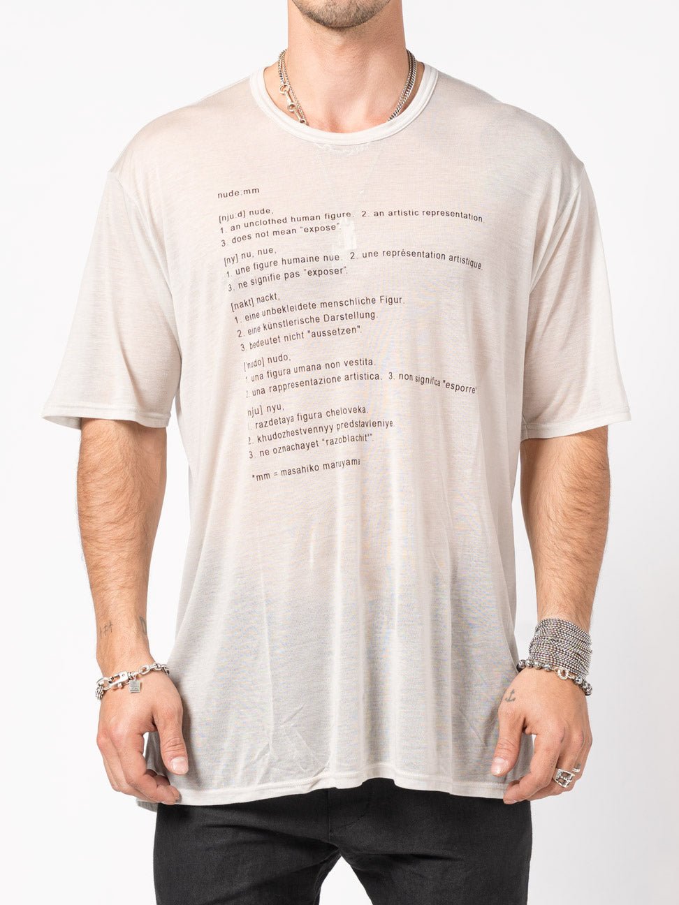 Printed Tencel T-Shirt - by NUDE: MM