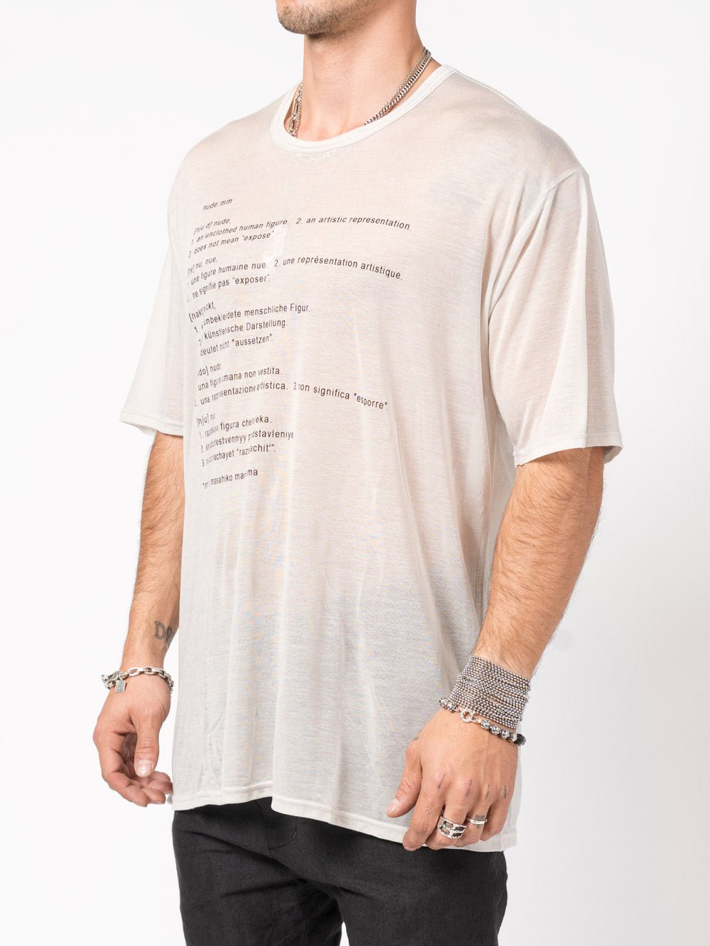 Printed Tencel T-Shirt - by NUDE: MM
