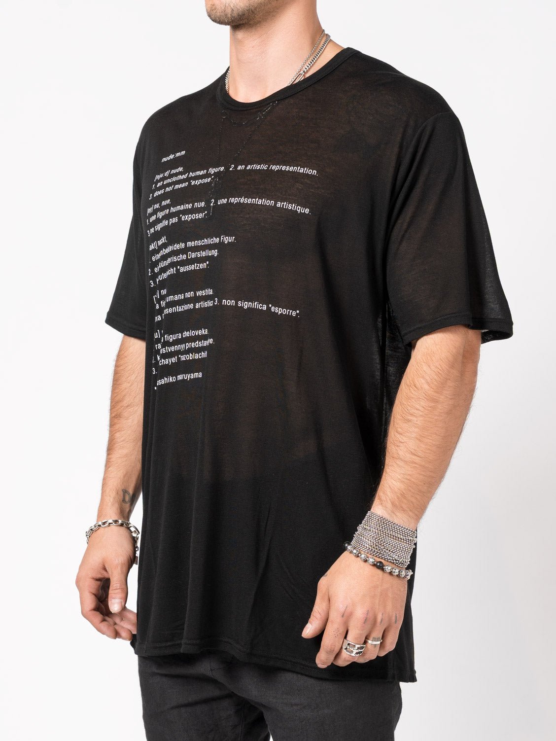 Printed Tencel T-Shirt - by NUDE: MM