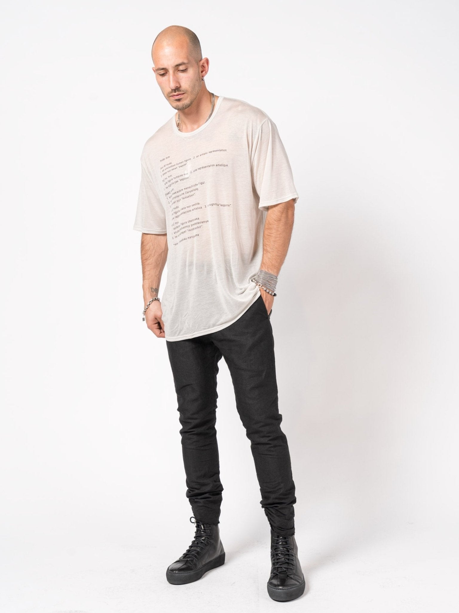 Printed Tencel T-Shirt - by NUDE: MM