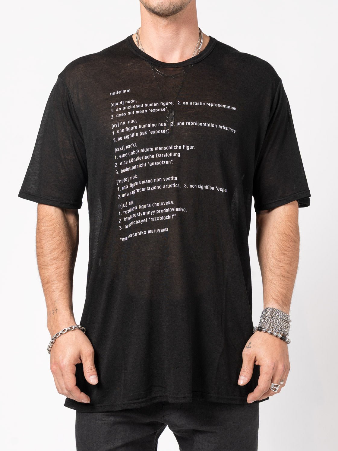 Printed Tencel T-Shirt - by NUDE: MM