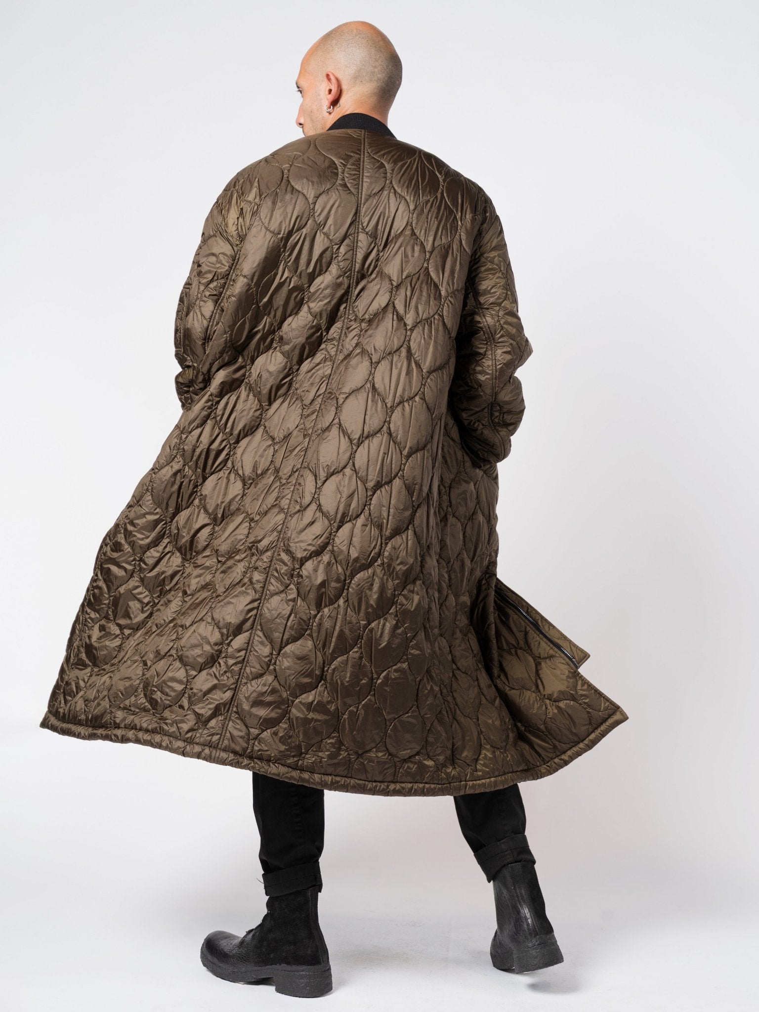 Quilted Nylon Bomber - by GIORGIO BRATO