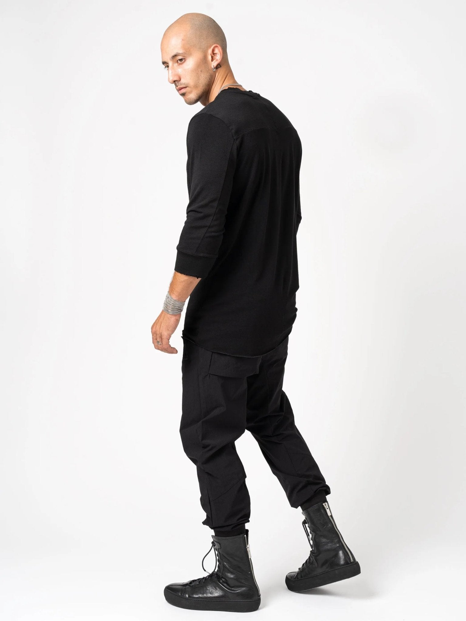 Raw cut hem T shirt - by THOM KROM