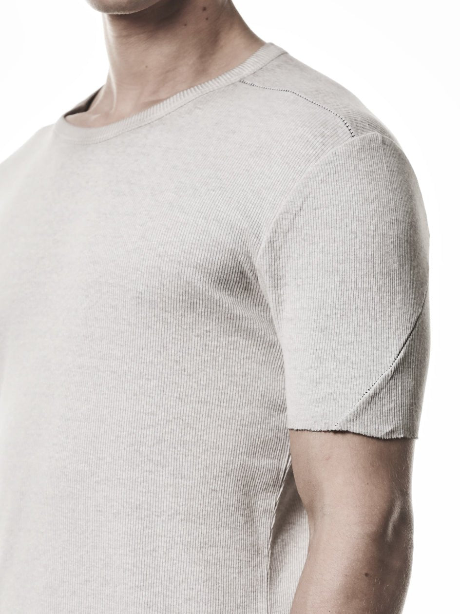 Raw Edge Rib T-Shirt - by THOM KROM