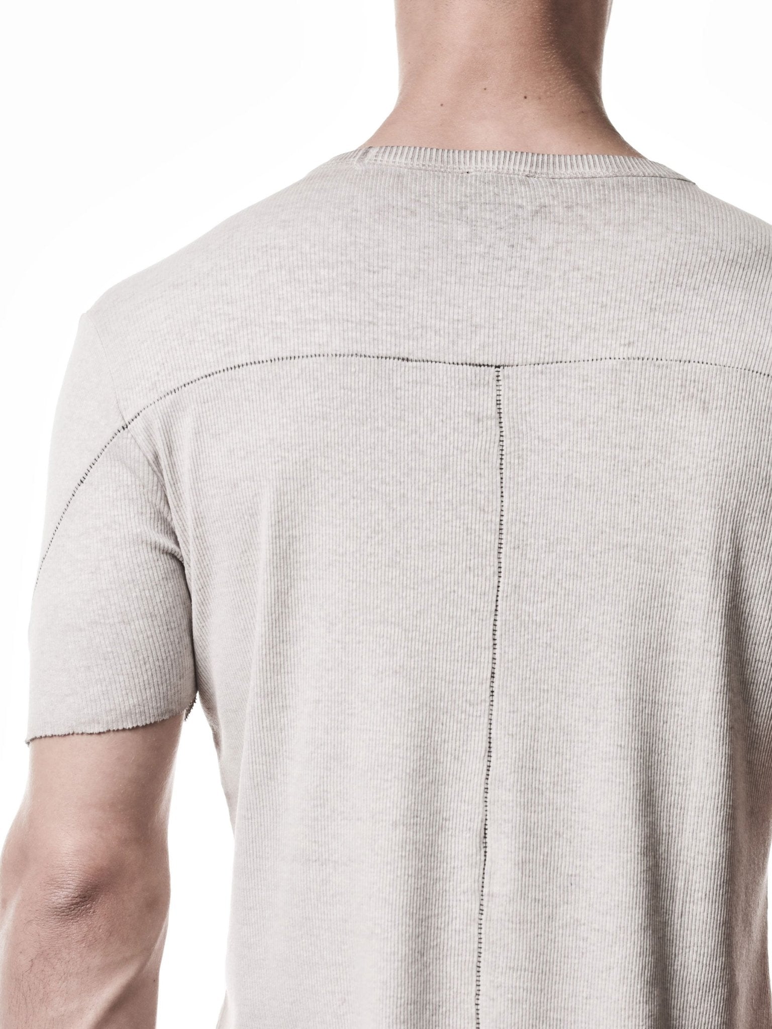 Raw Edge Rib T-Shirt - by THOM KROM