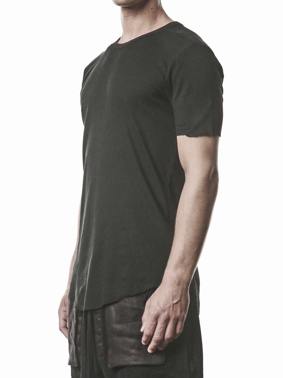Raw Edge Rib T-Shirt - by THOM KROM