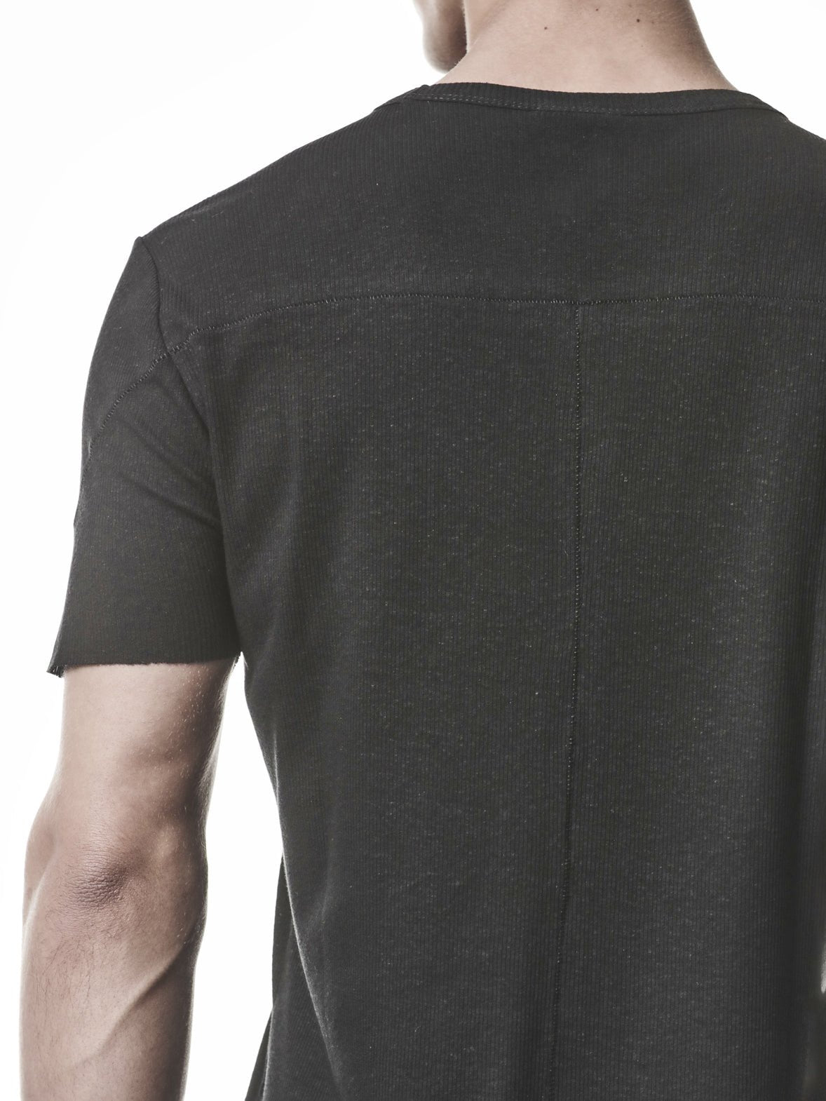 Raw Edge Rib T-Shirt - by THOM KROM