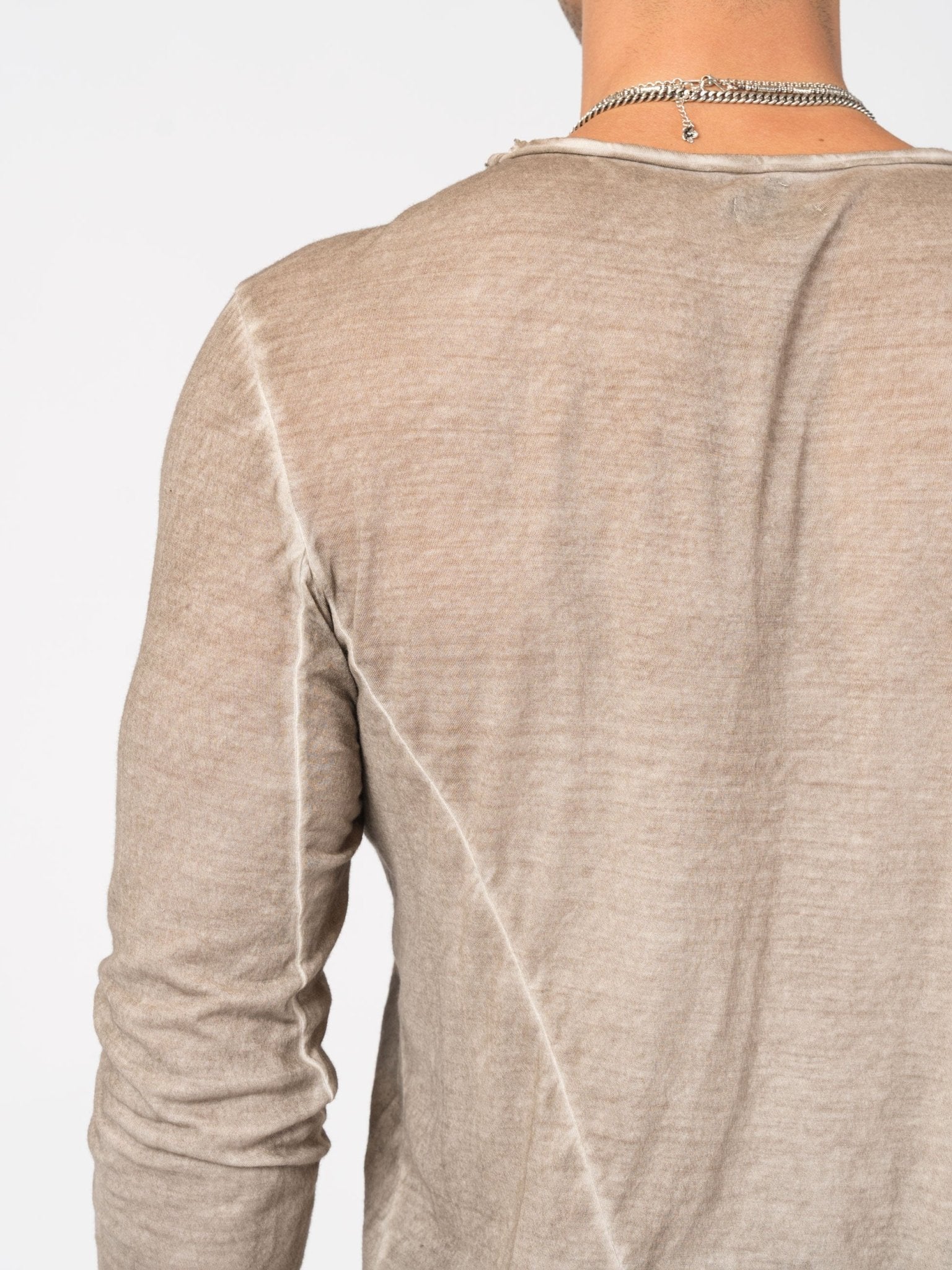 Raw Seam Long Sleeve T-Shirt - by MD75