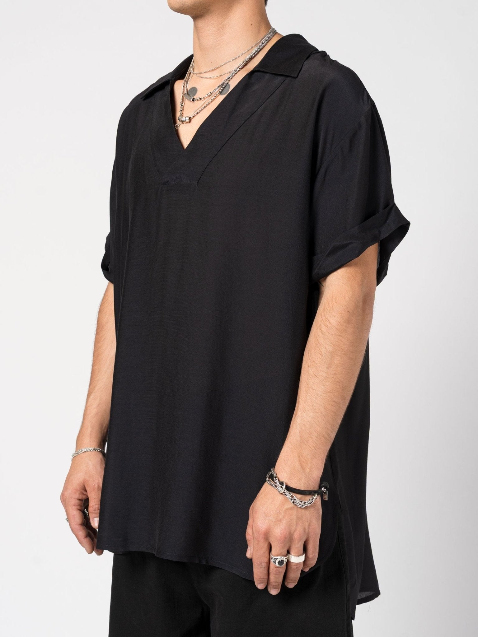 Relaxed - Fit Open - Collar Shirt - by NOSTRA SANTISSIMA