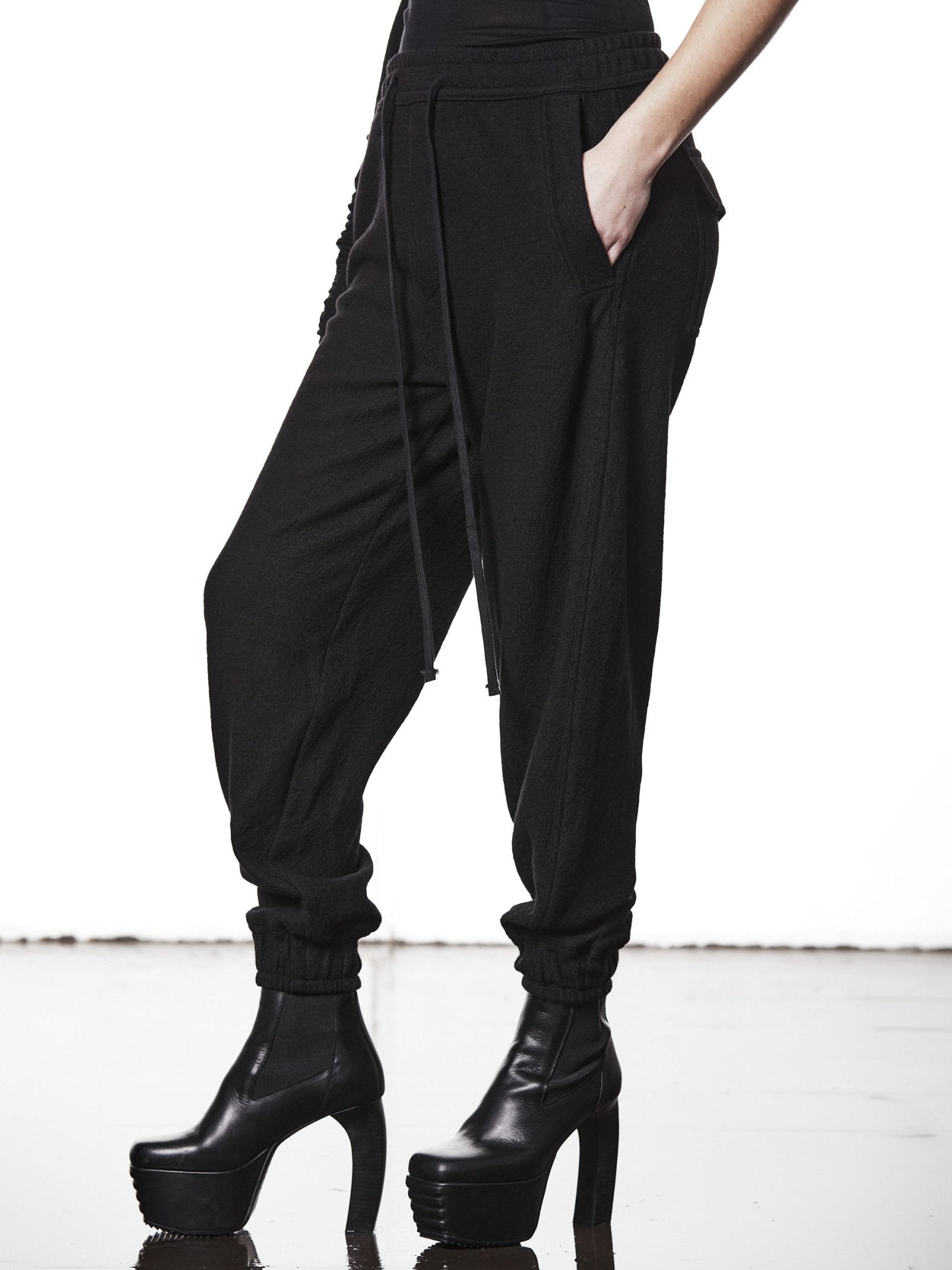 Relaxed Wool Trousers - by THOM KROM