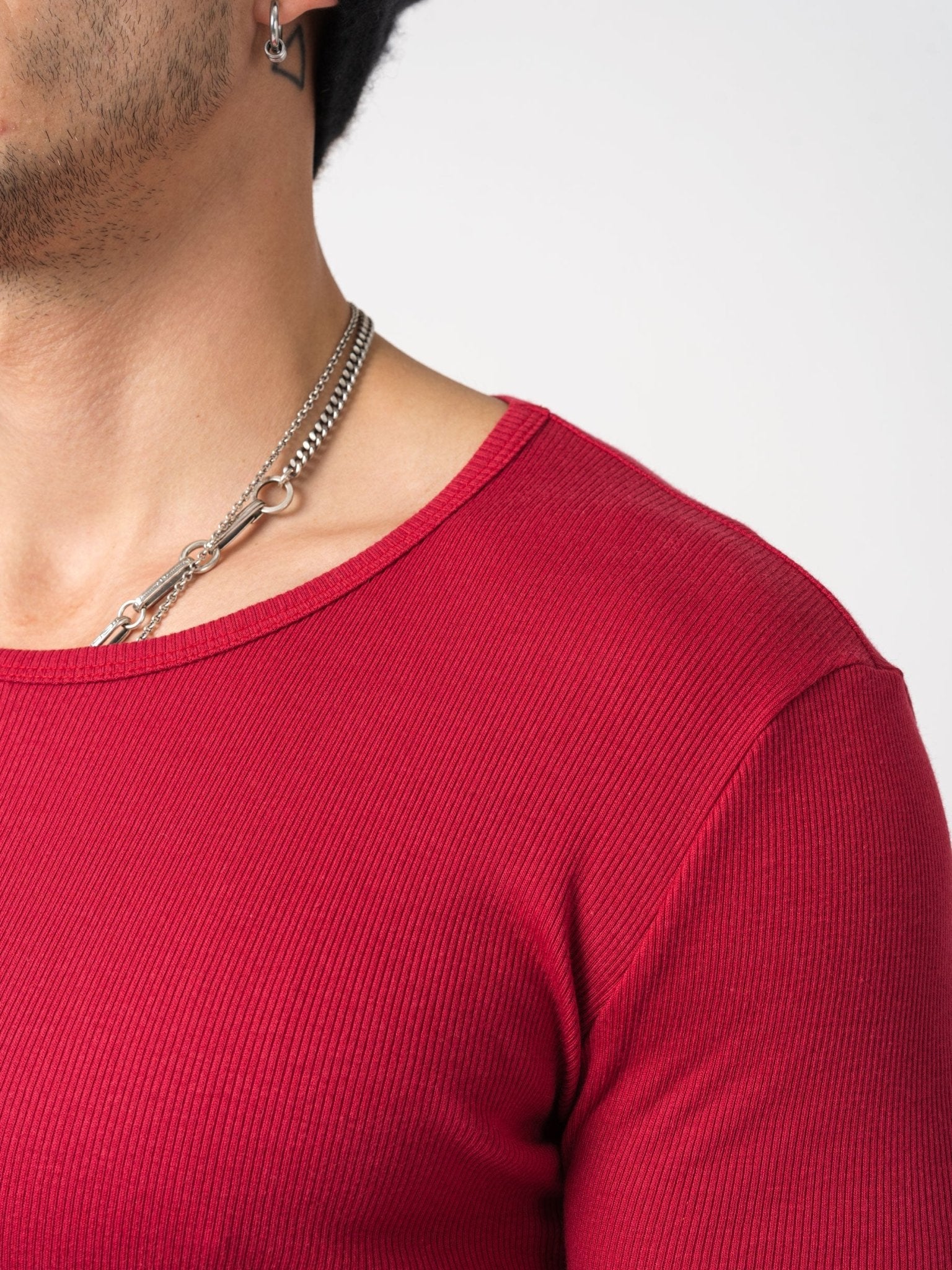 Rib Long Sleeve T-Shirt - by D.HYGEN