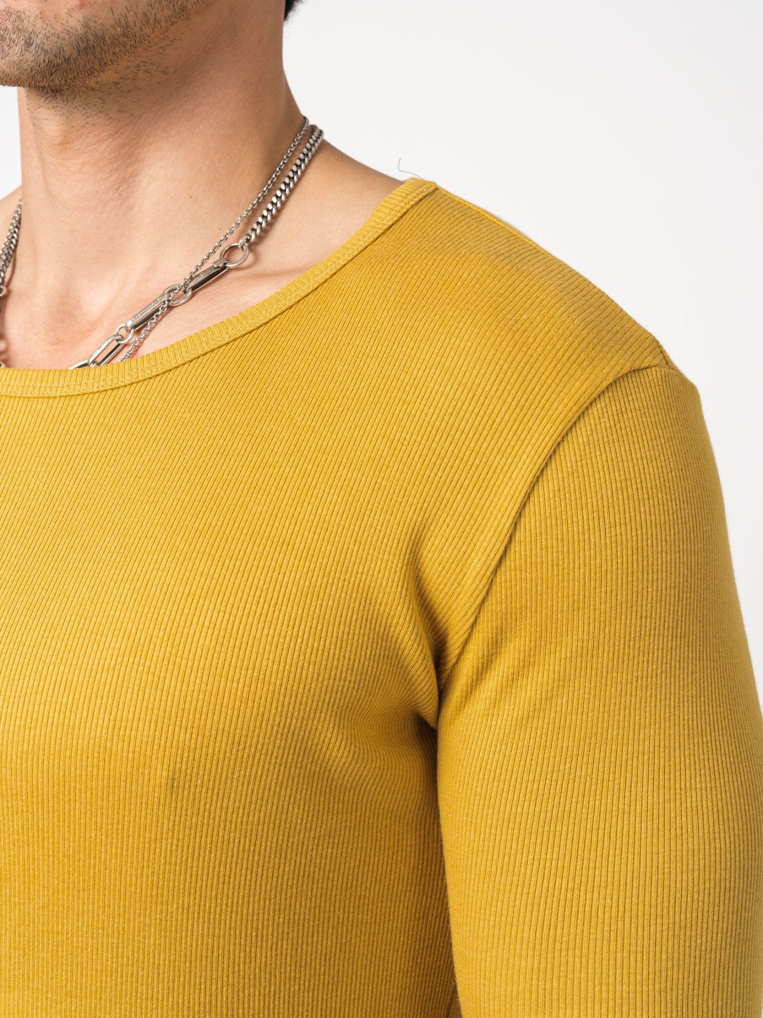 Rib Long Sleeve T-Shirt - by D.HYGEN