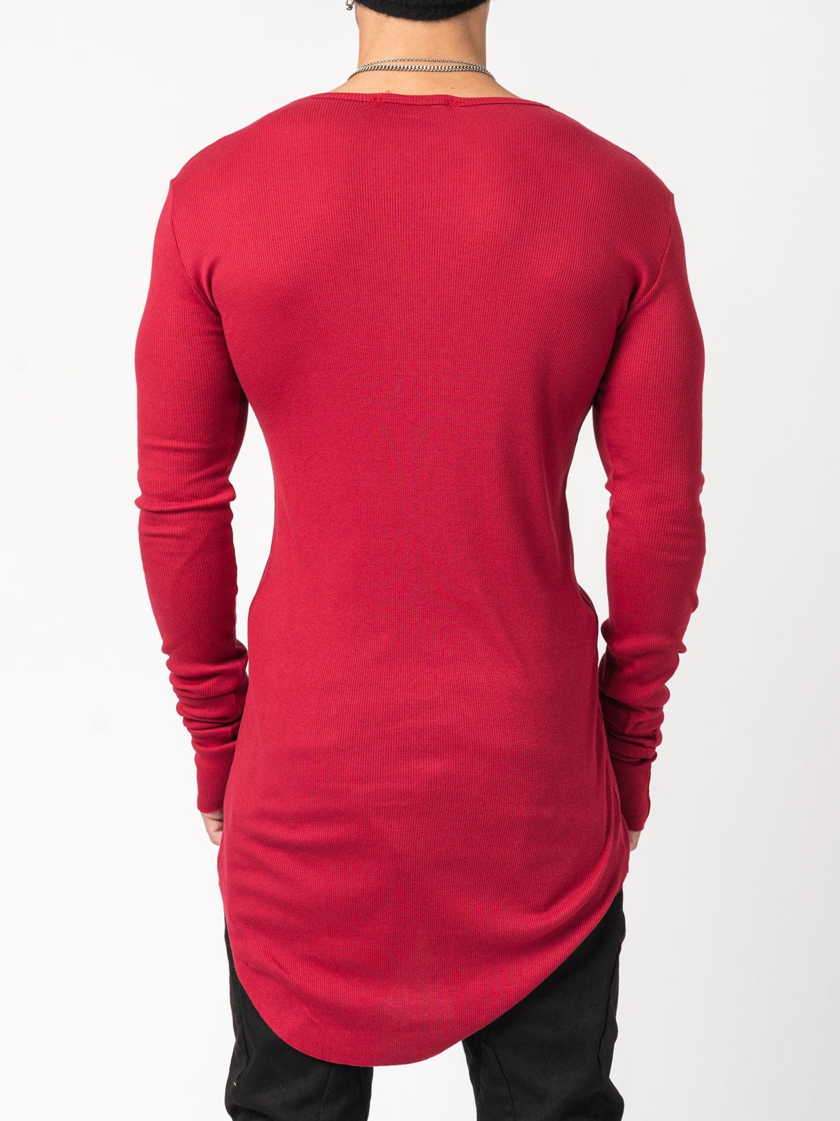 Rib Long Sleeve T-Shirt - by D.HYGEN